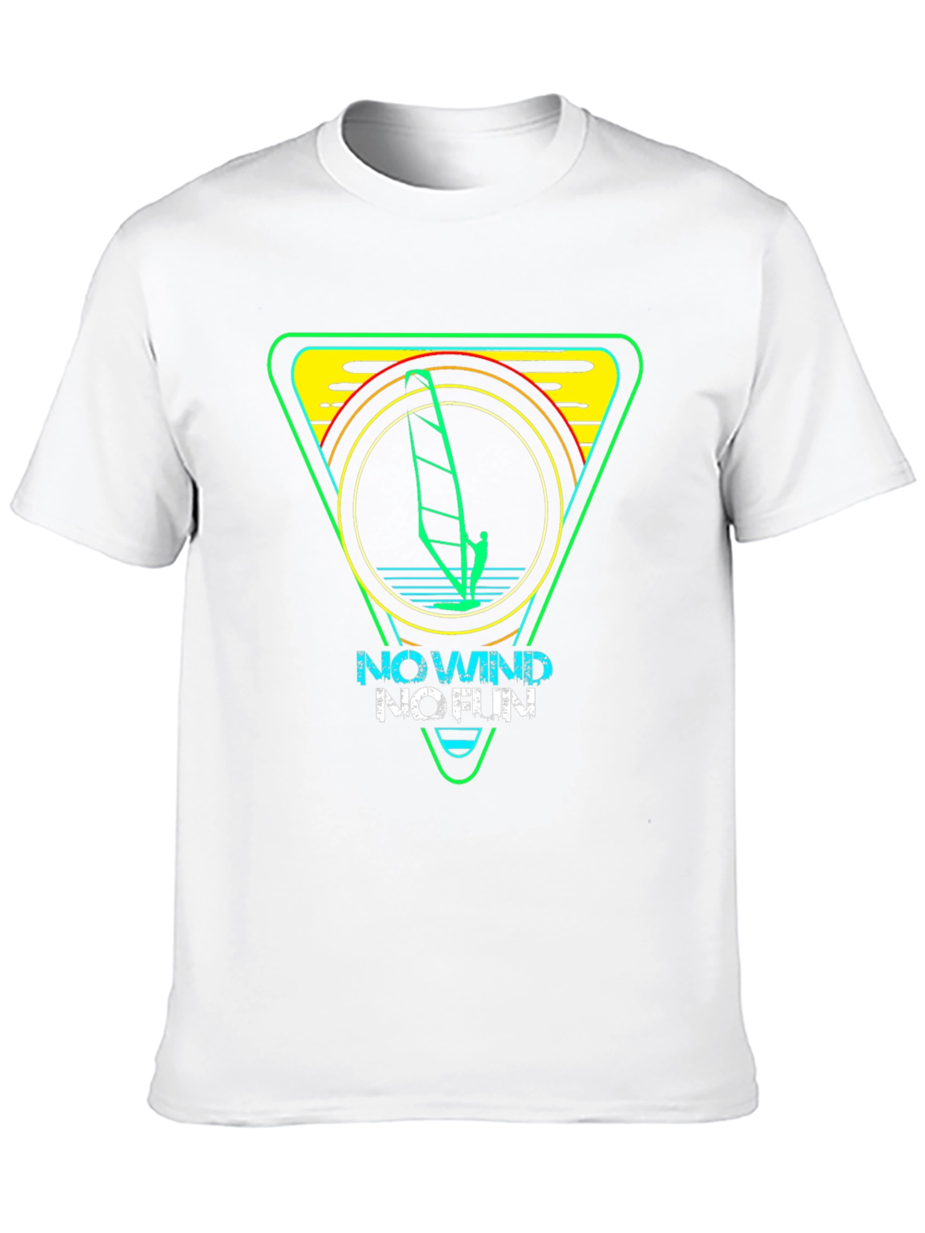 No Wind No Fun Surfing Graphic Tee