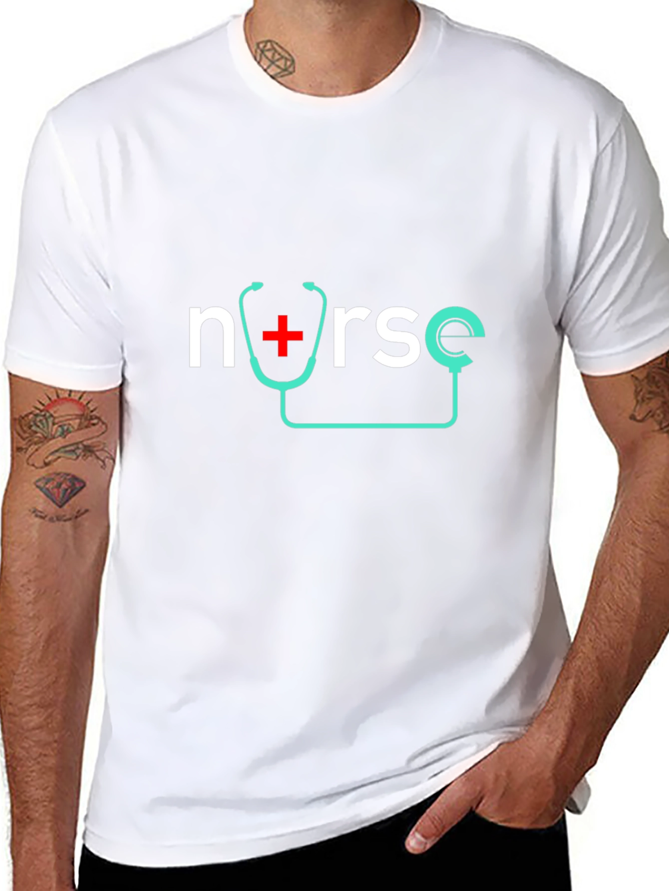 Nurse Stethoscope Graphic T-Shirt
