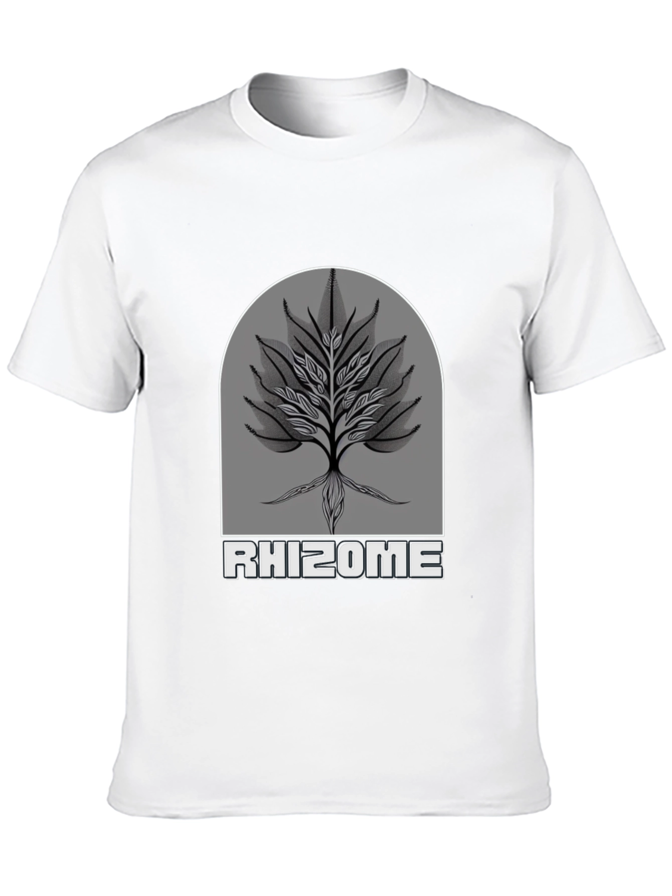 Rhizome Tree Graphic Black T-Shirt