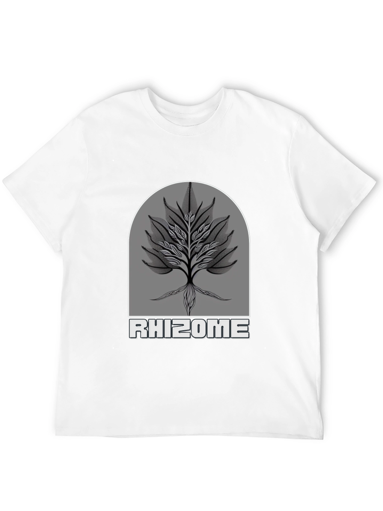 Rhizome Tree Graphic Black T-Shirt