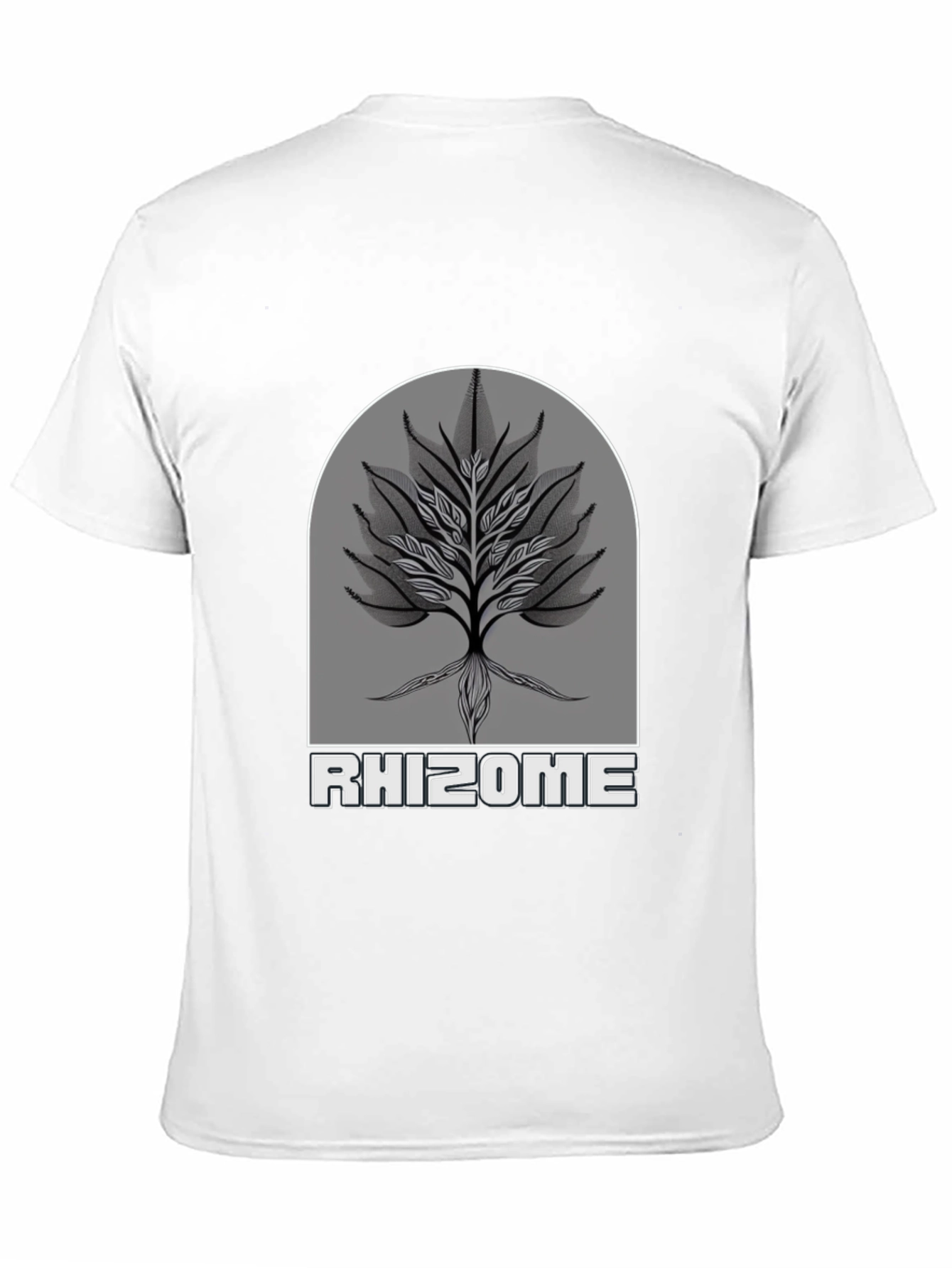 Rhizome Tree Graphic Black T-Shirt