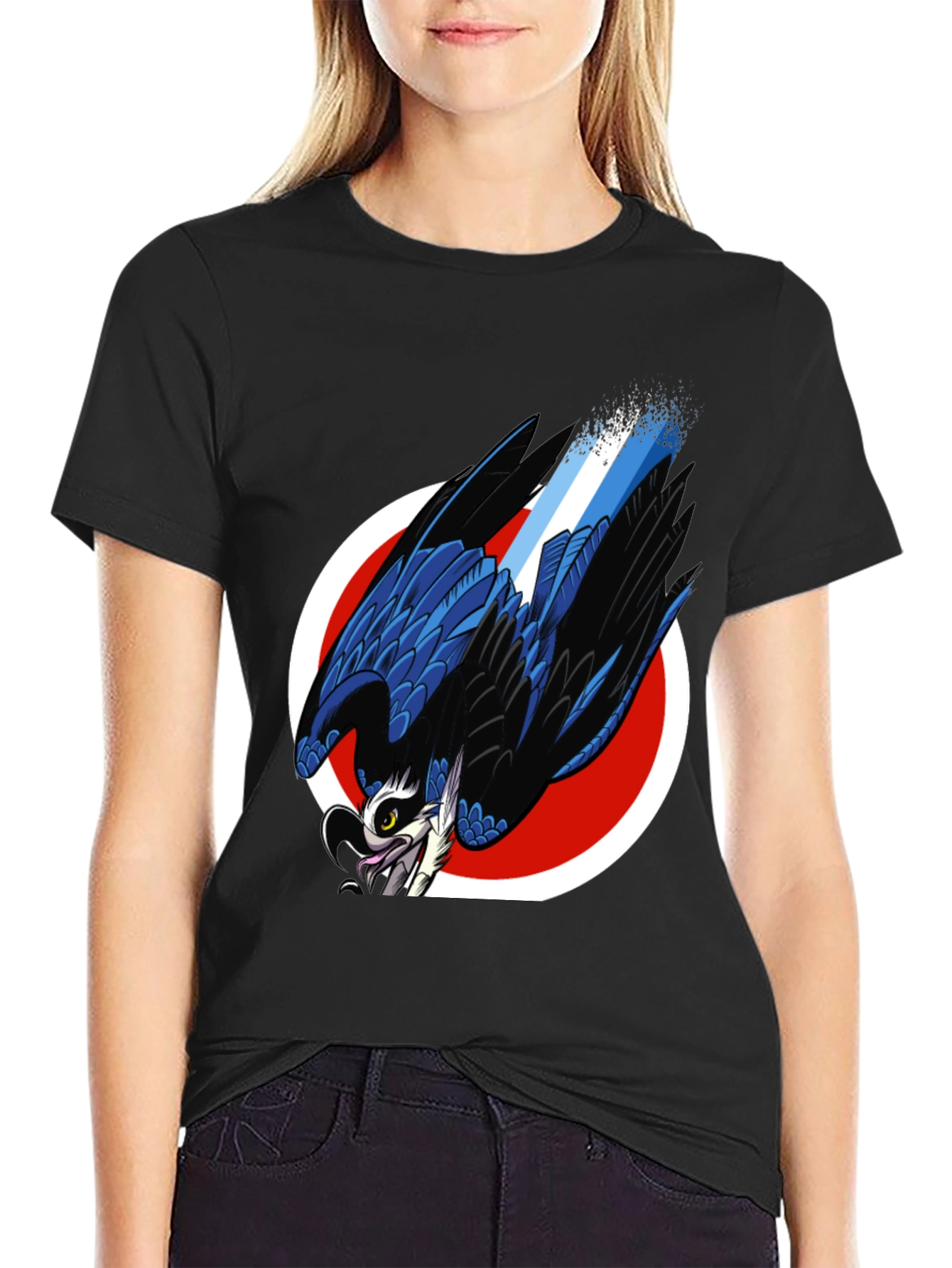 Eagle Graphic Black T-Shirt - Modern Style