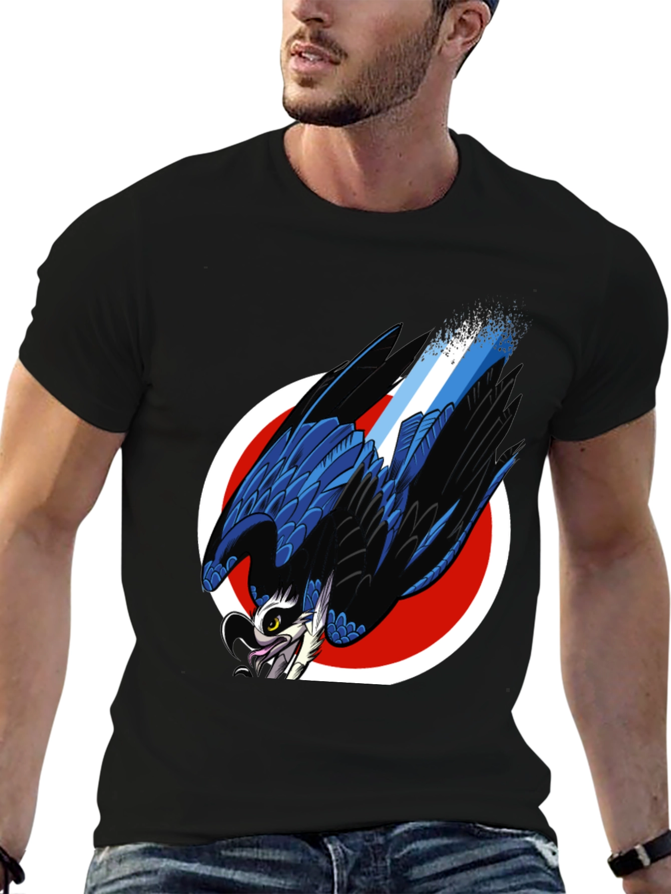 Eagle Graphic Black T-Shirt - Modern Style