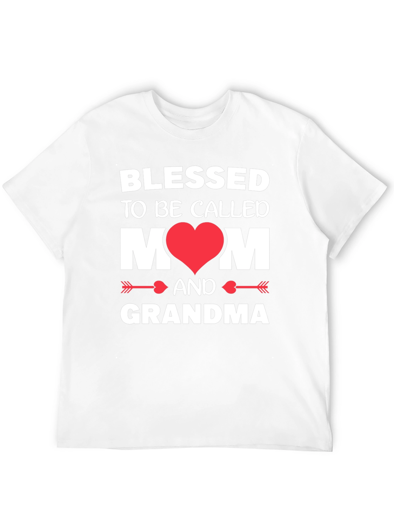 Blessed Mom & Grandma T-Shirt - Heart Design