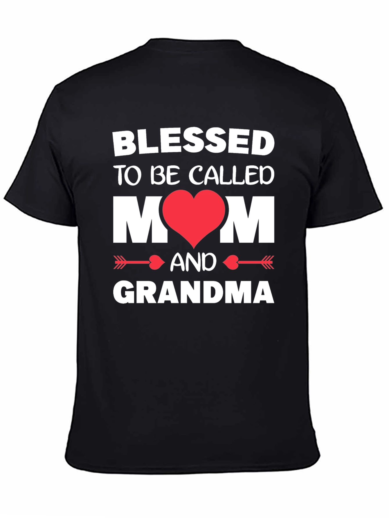 Blessed Mom & Grandma T-Shirt - Heart Design