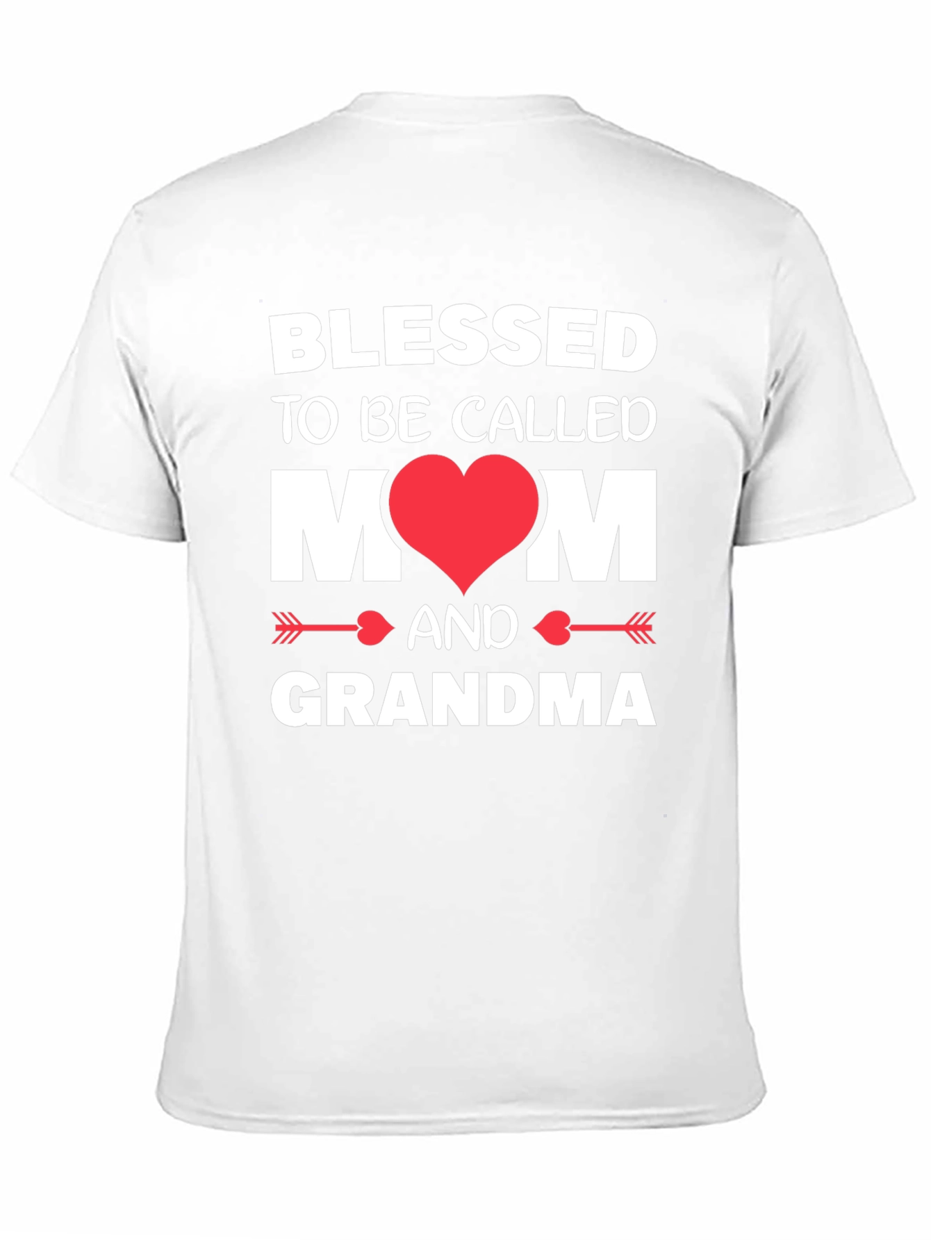 Blessed Mom & Grandma T-Shirt - Heart Design