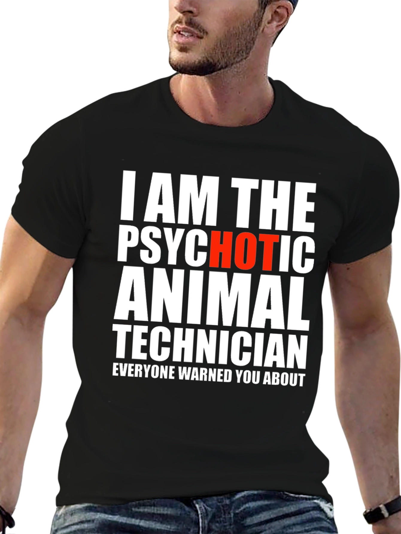 Psychotic Animal Technician Novelty T-Shirt