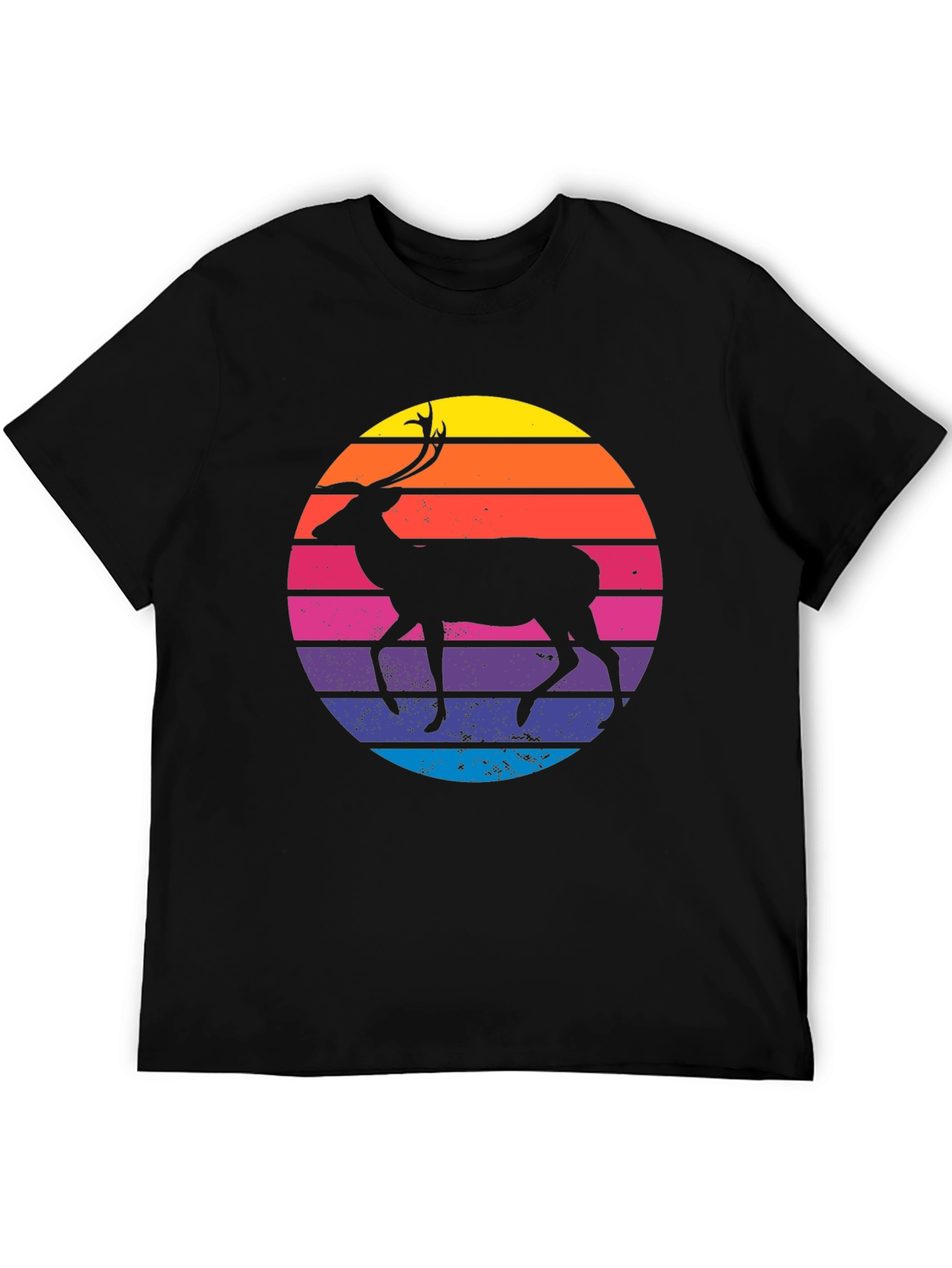 Retro Deer Silhouette T-Shirt