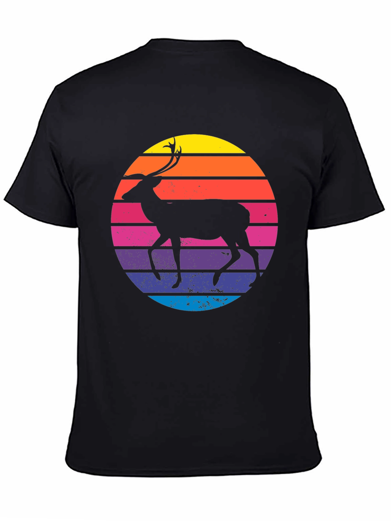 Retro Deer Silhouette T-Shirt