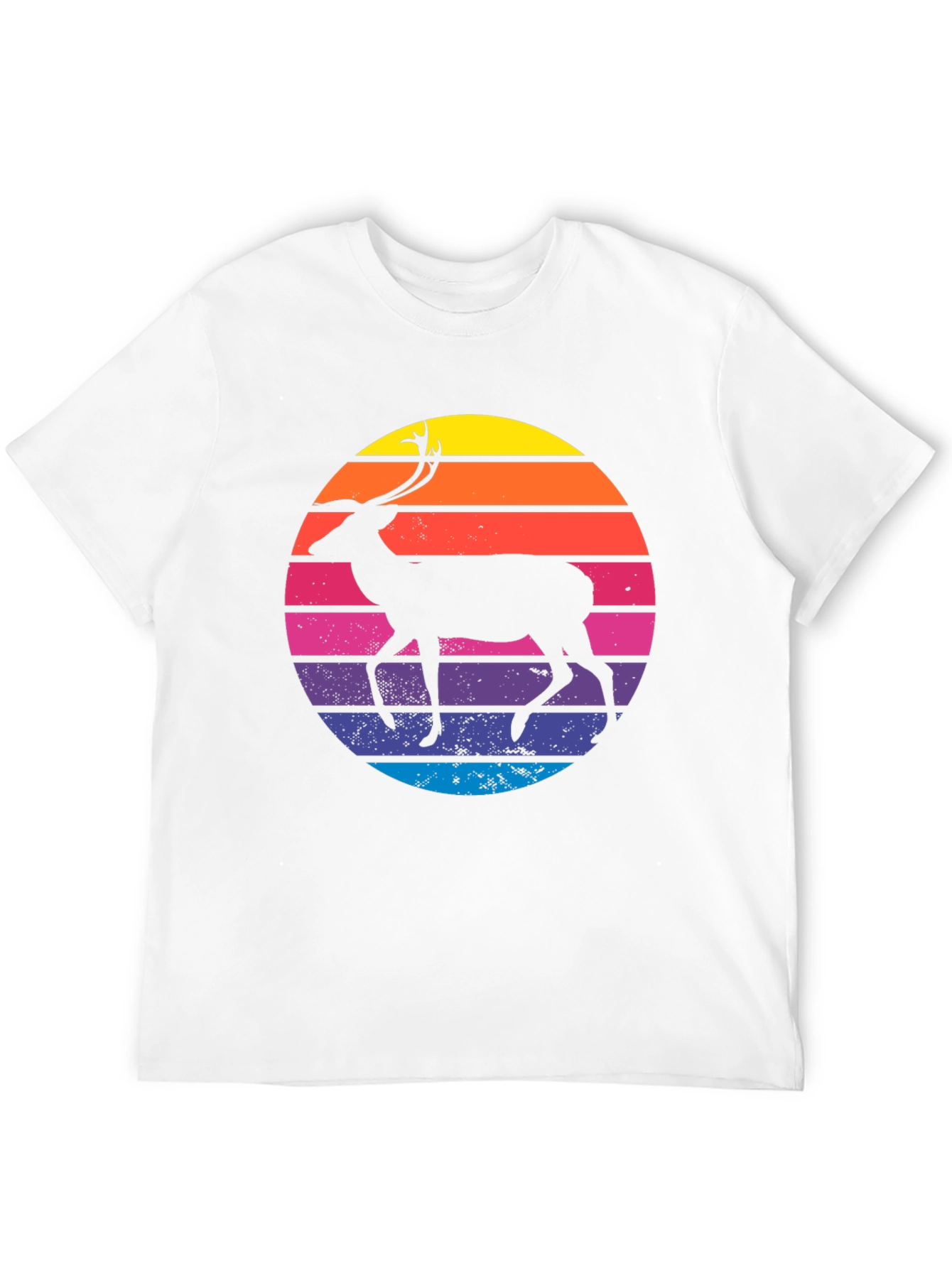 Retro Deer Silhouette T-Shirt