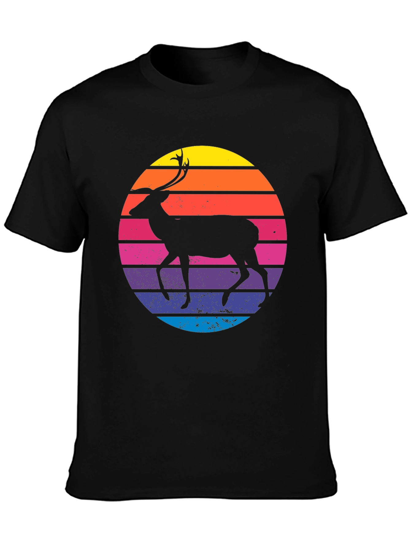 Retro Deer Silhouette T-Shirt