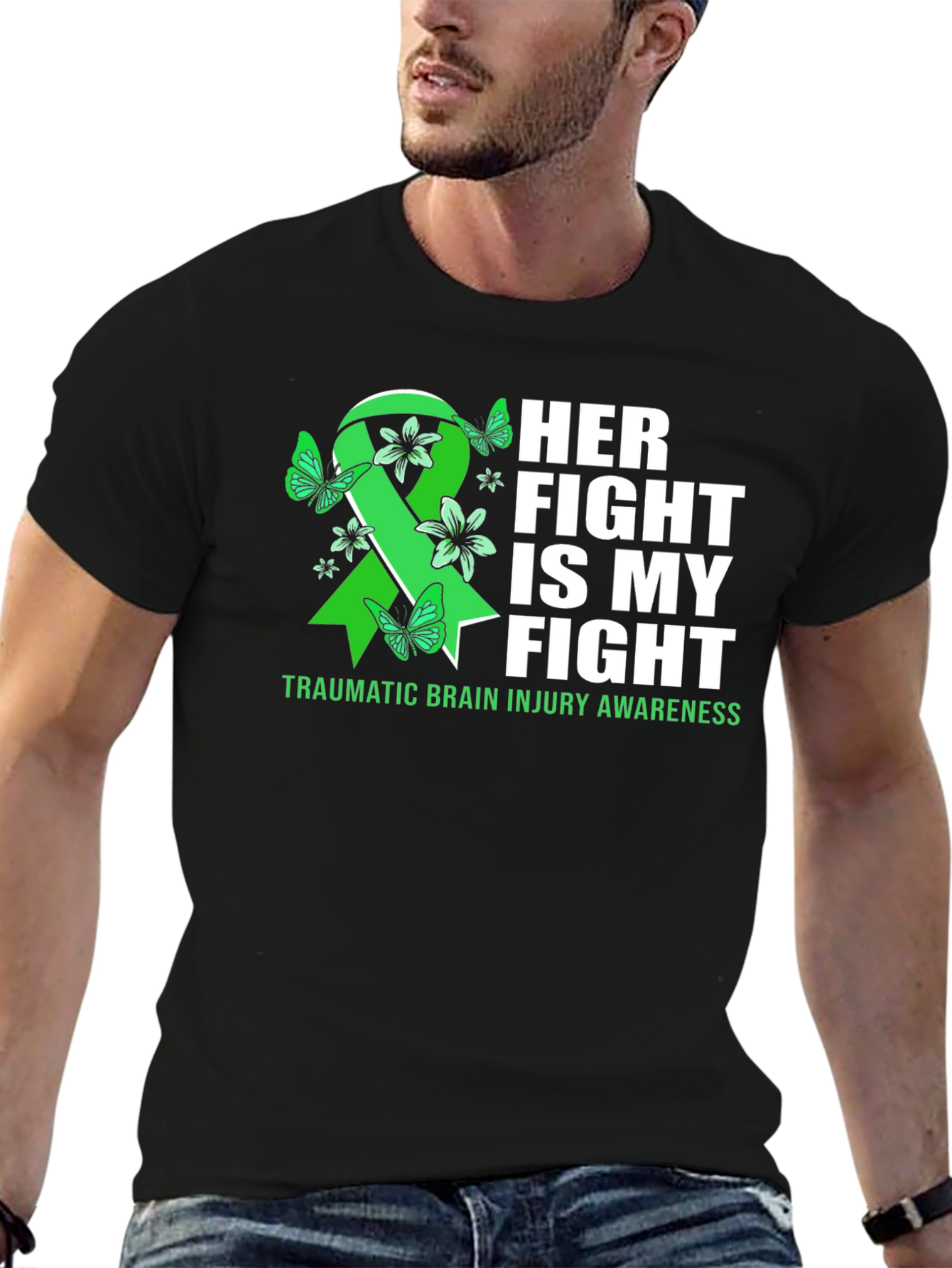 Her Fight Is My Fight TBI Awareness T-Shirt