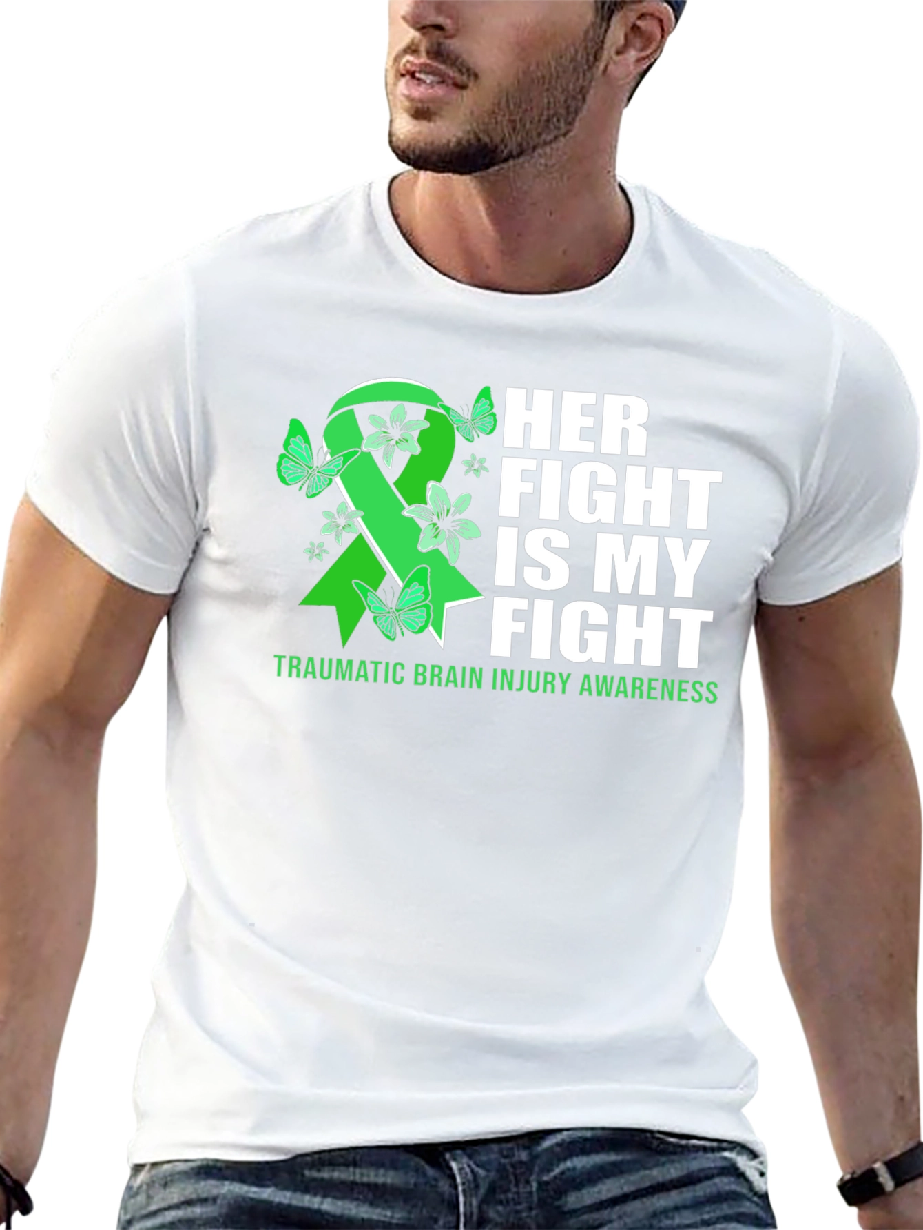Her Fight Is My Fight TBI Awareness T-Shirt