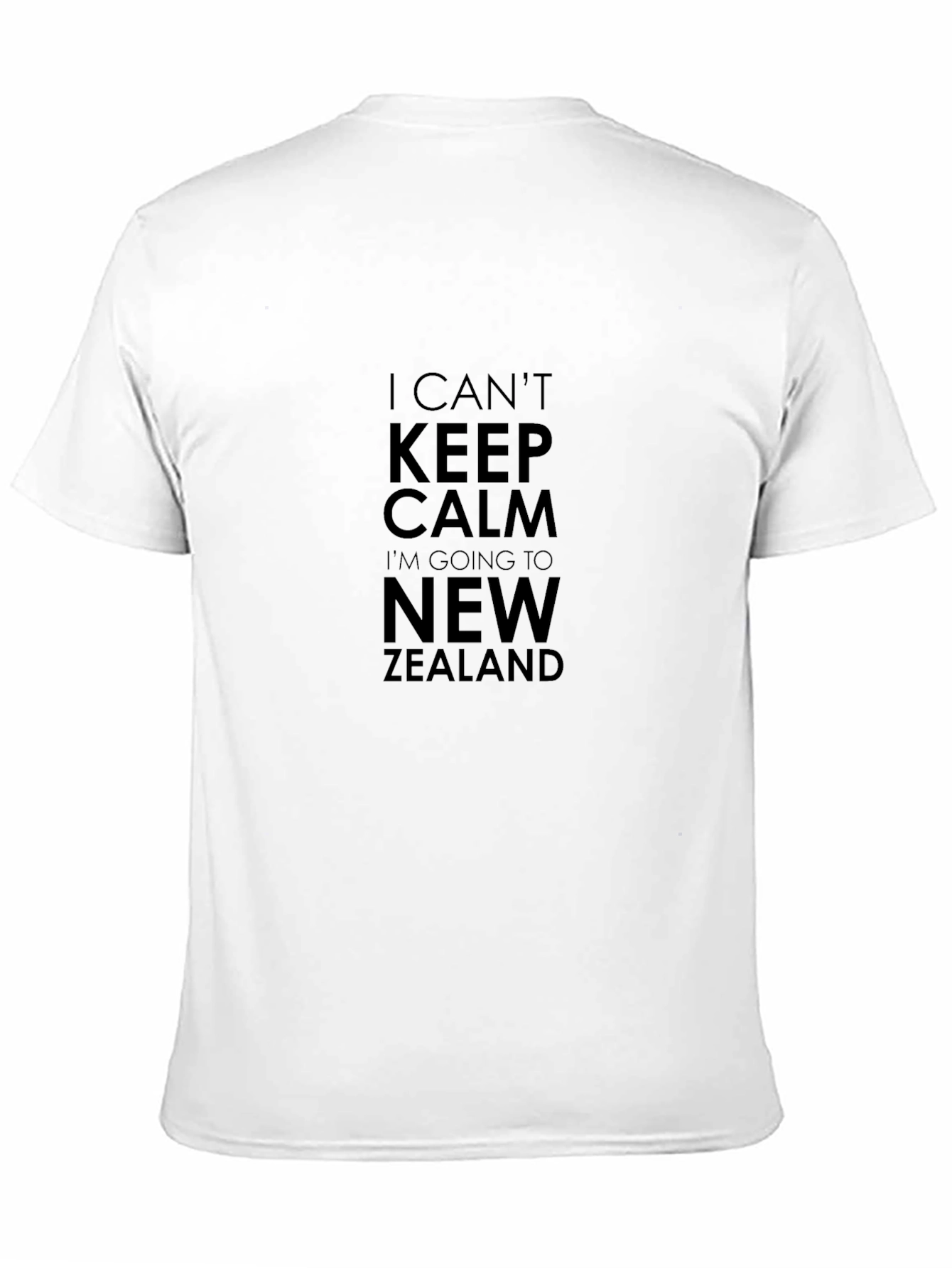 I Cant Keep Calm New Zealand Black T-Shirt