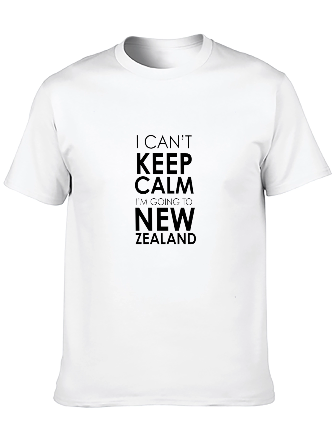 I Cant Keep Calm New Zealand Black T-Shirt