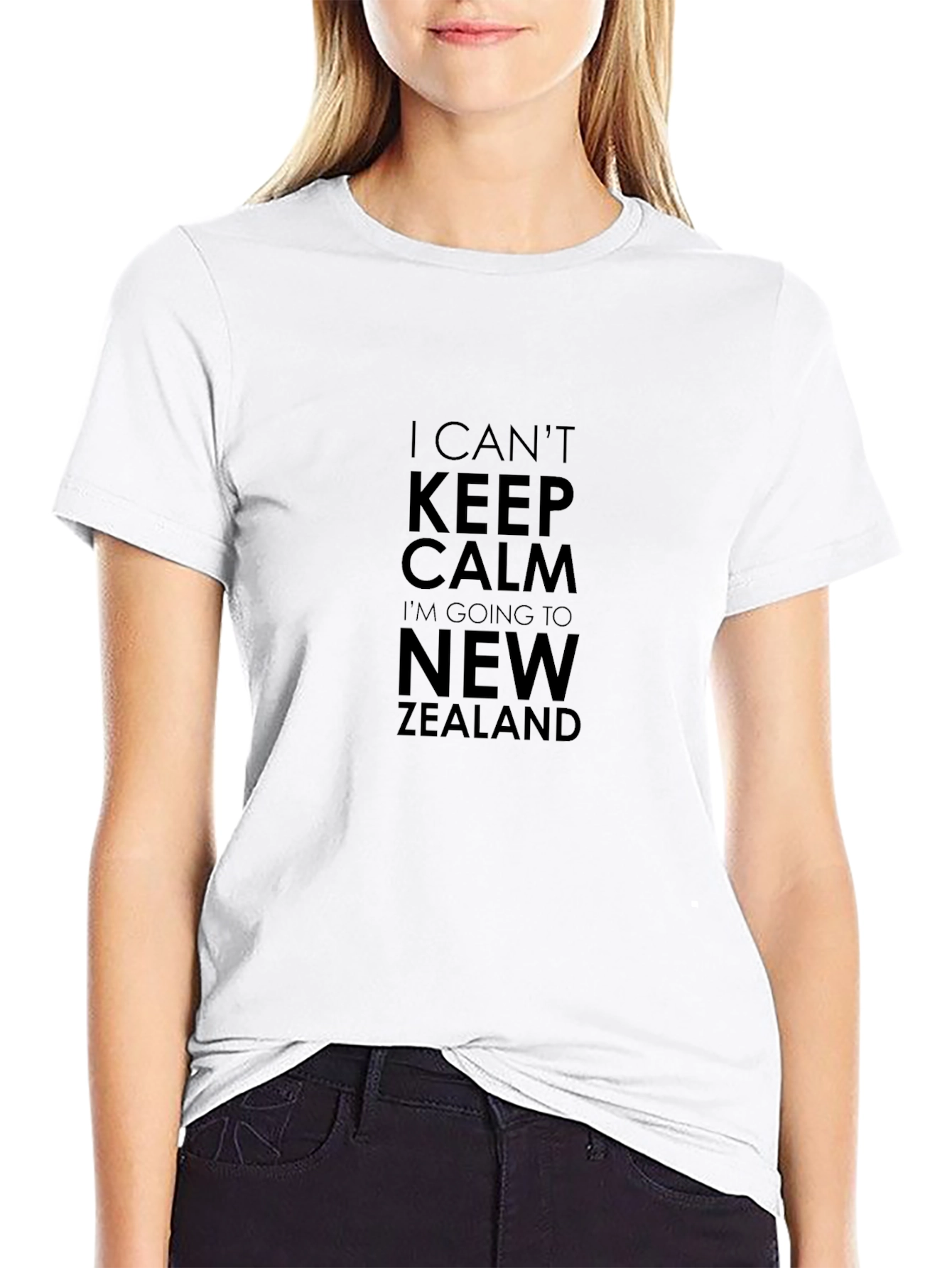 I Cant Keep Calm New Zealand Black T-Shirt