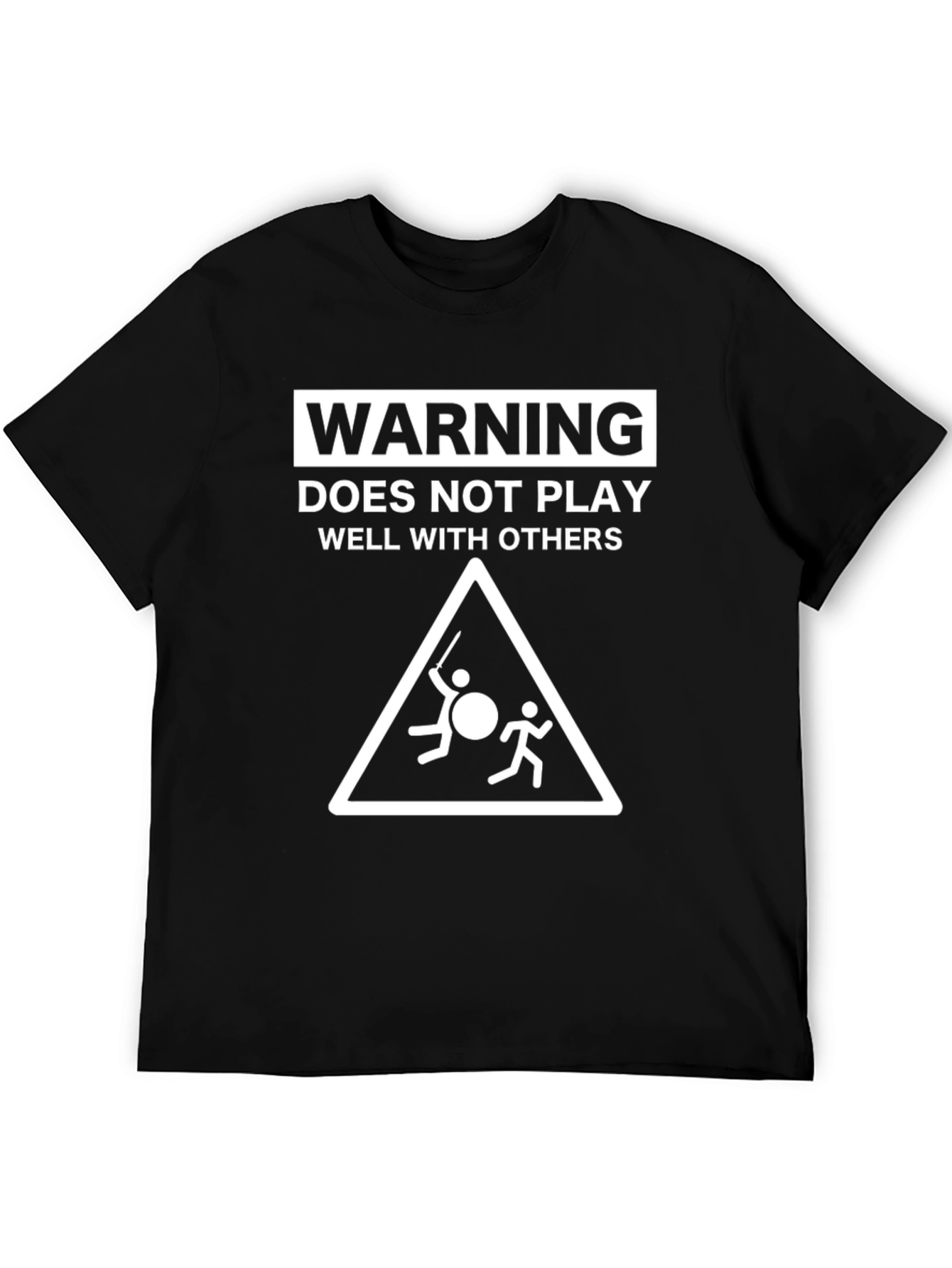 Warning: Does Not Play Well With Others Graphic Tee