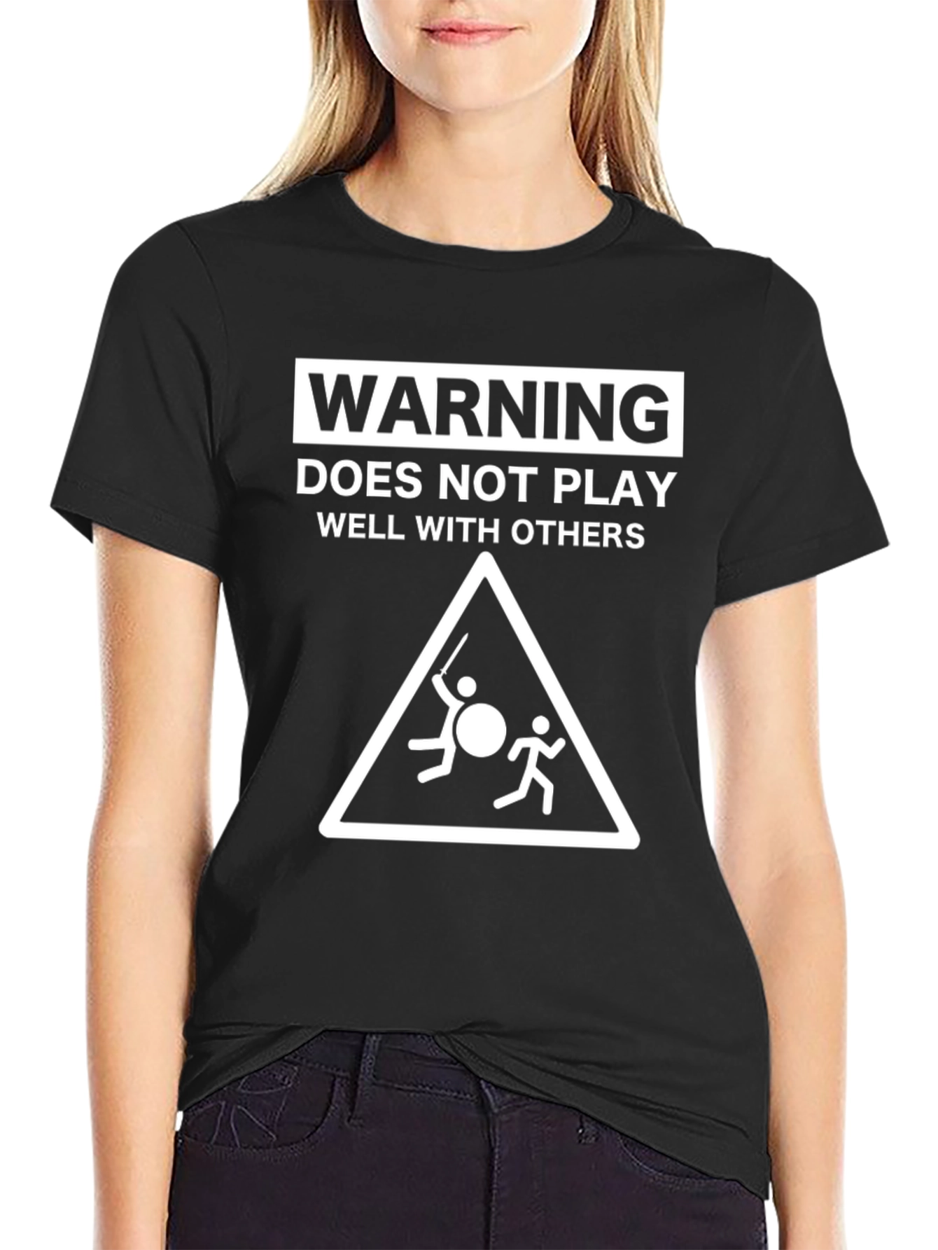 Warning: Does Not Play Well With Others Graphic Tee