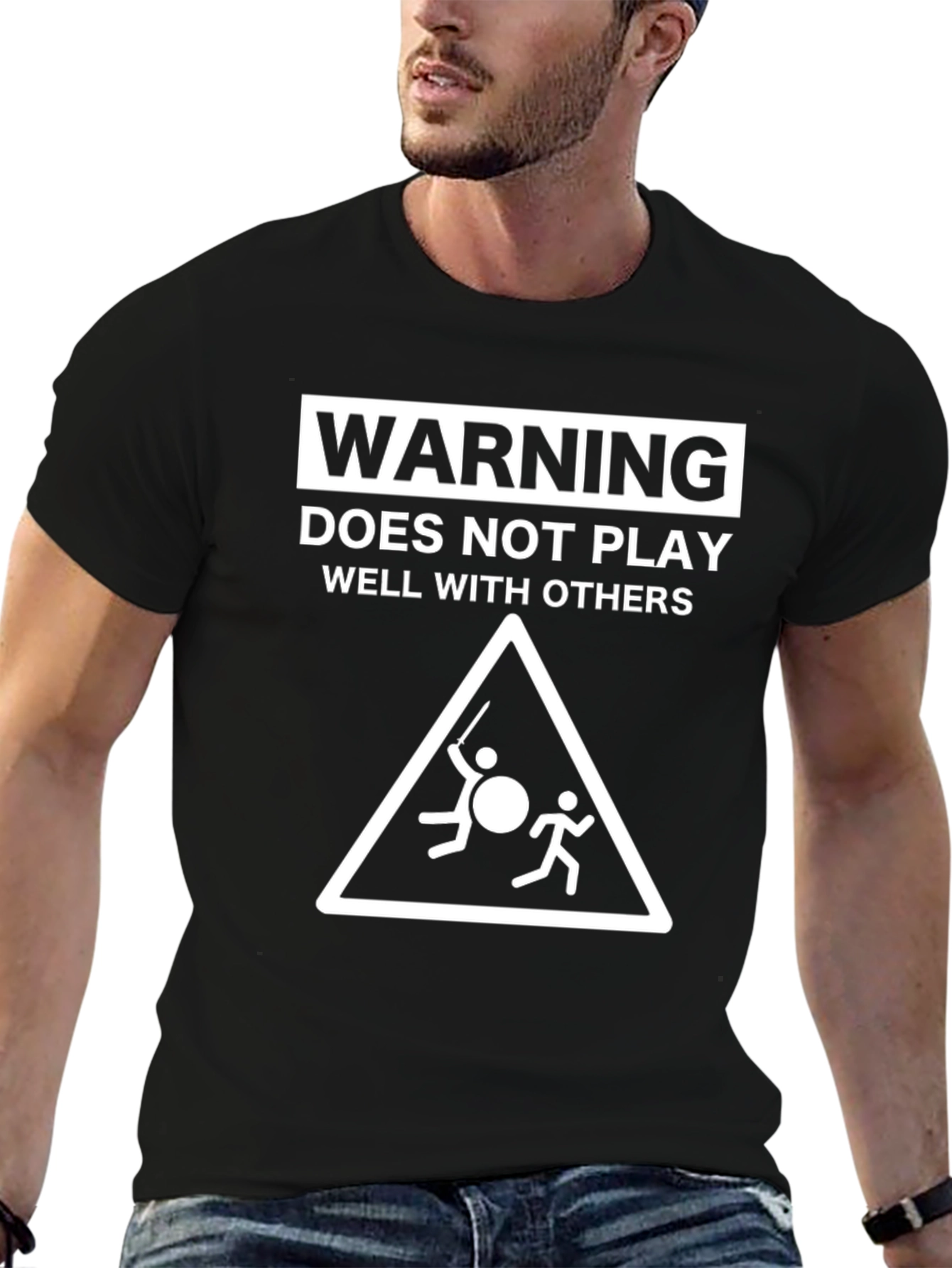 Warning: Does Not Play Well With Others Graphic Tee