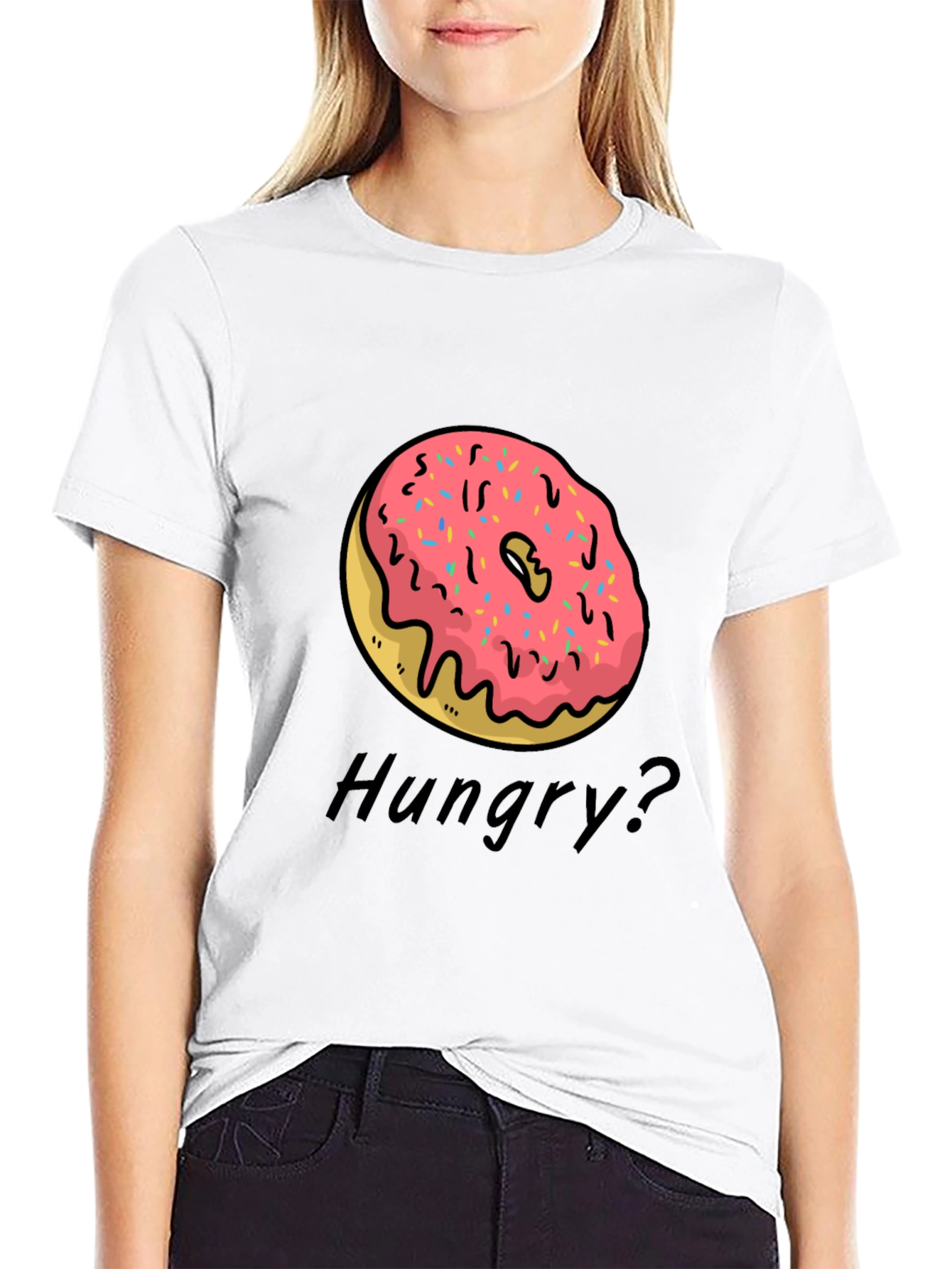 Donut Graphic T-Shirt - Hungry? Tee
