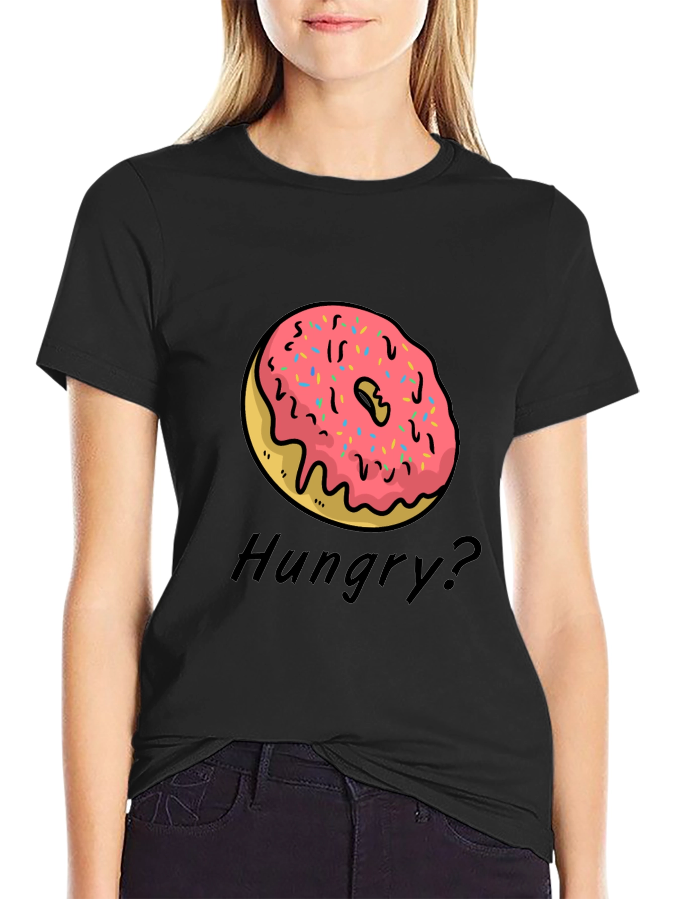 Donut Graphic T-Shirt - Hungry? Tee