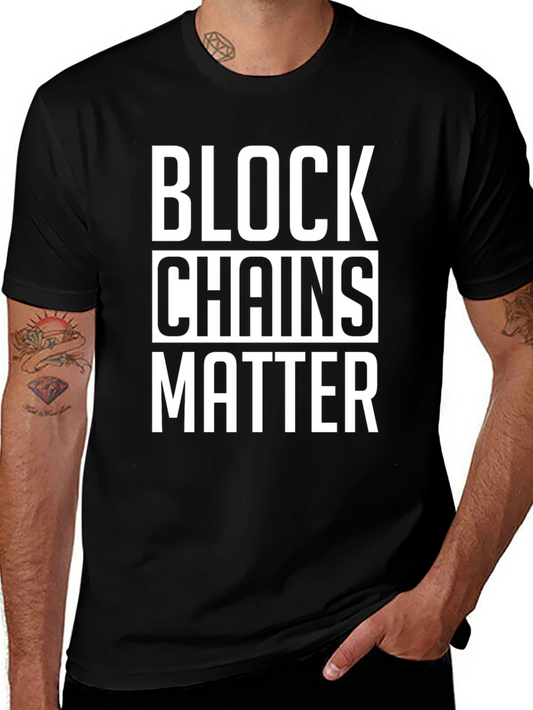 Blockchains Matter Black T-Shirt