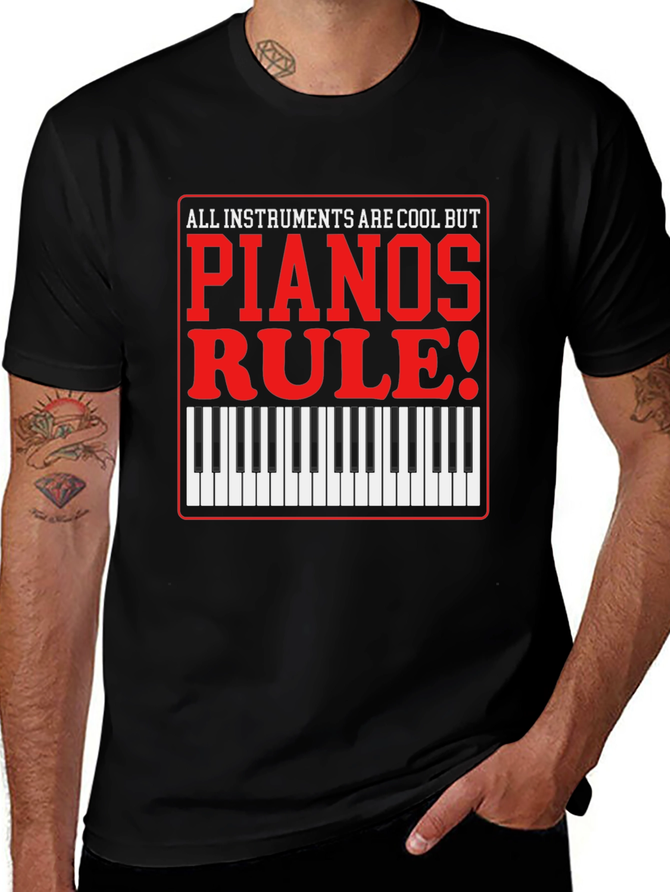 Piano Lovers T-Shirt: All Instruments Are Cool