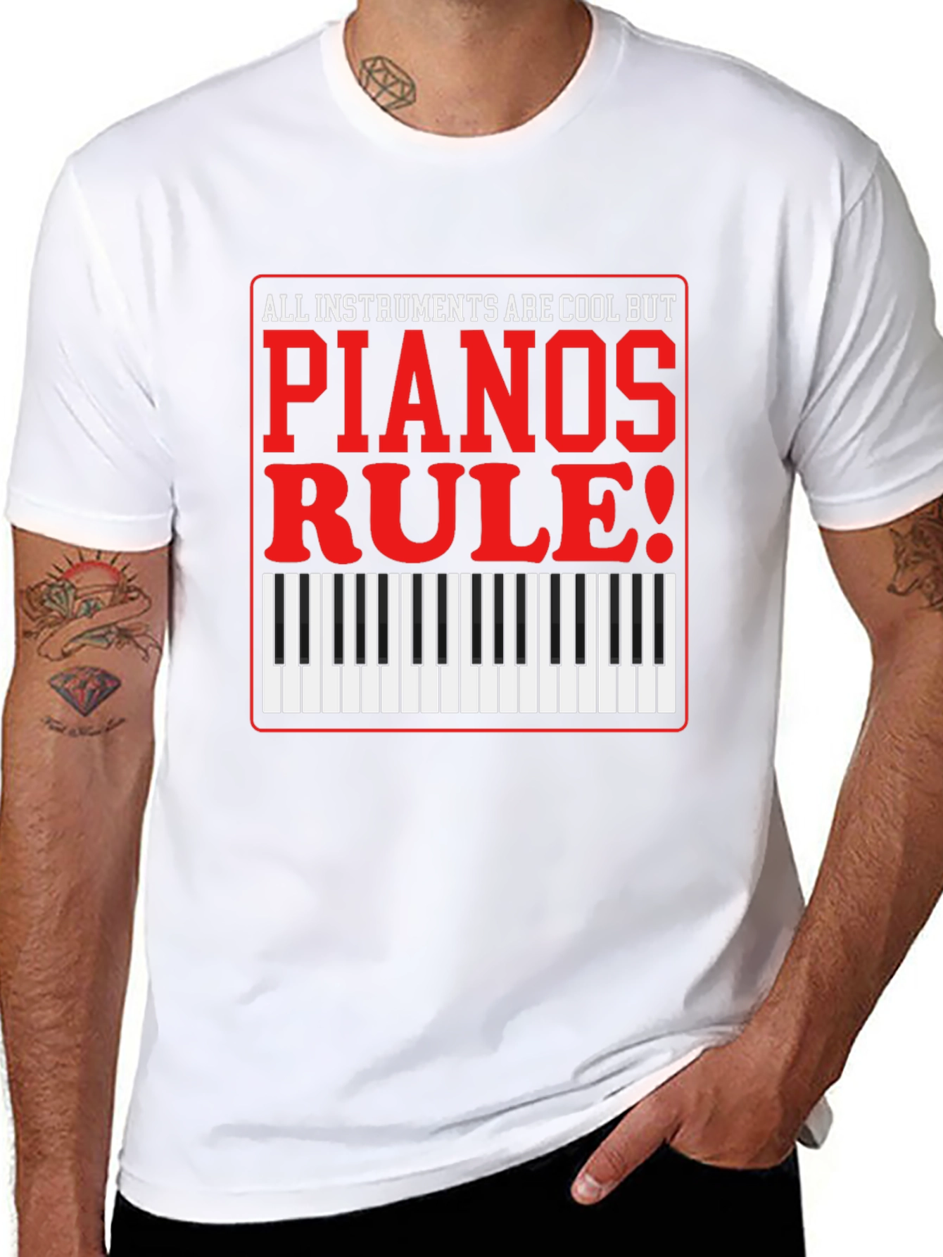 Piano Lovers T-Shirt: All Instruments Are Cool