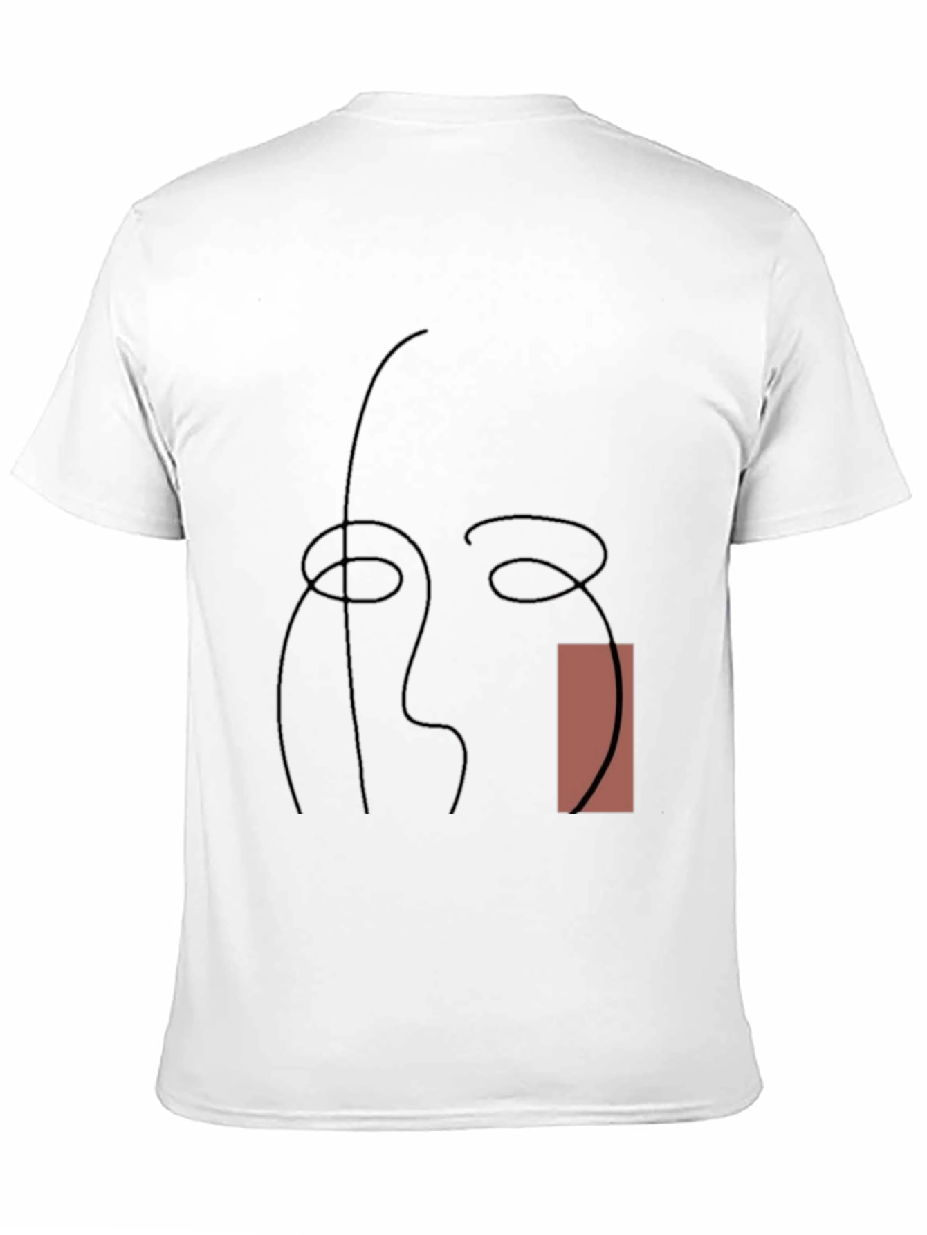 Abstract Line Art Graphic Tee - Modern Style