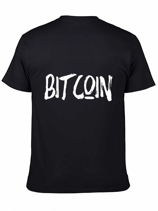 Bitcoin T-Shirt - Crypto Currency Tee - Black Cotton