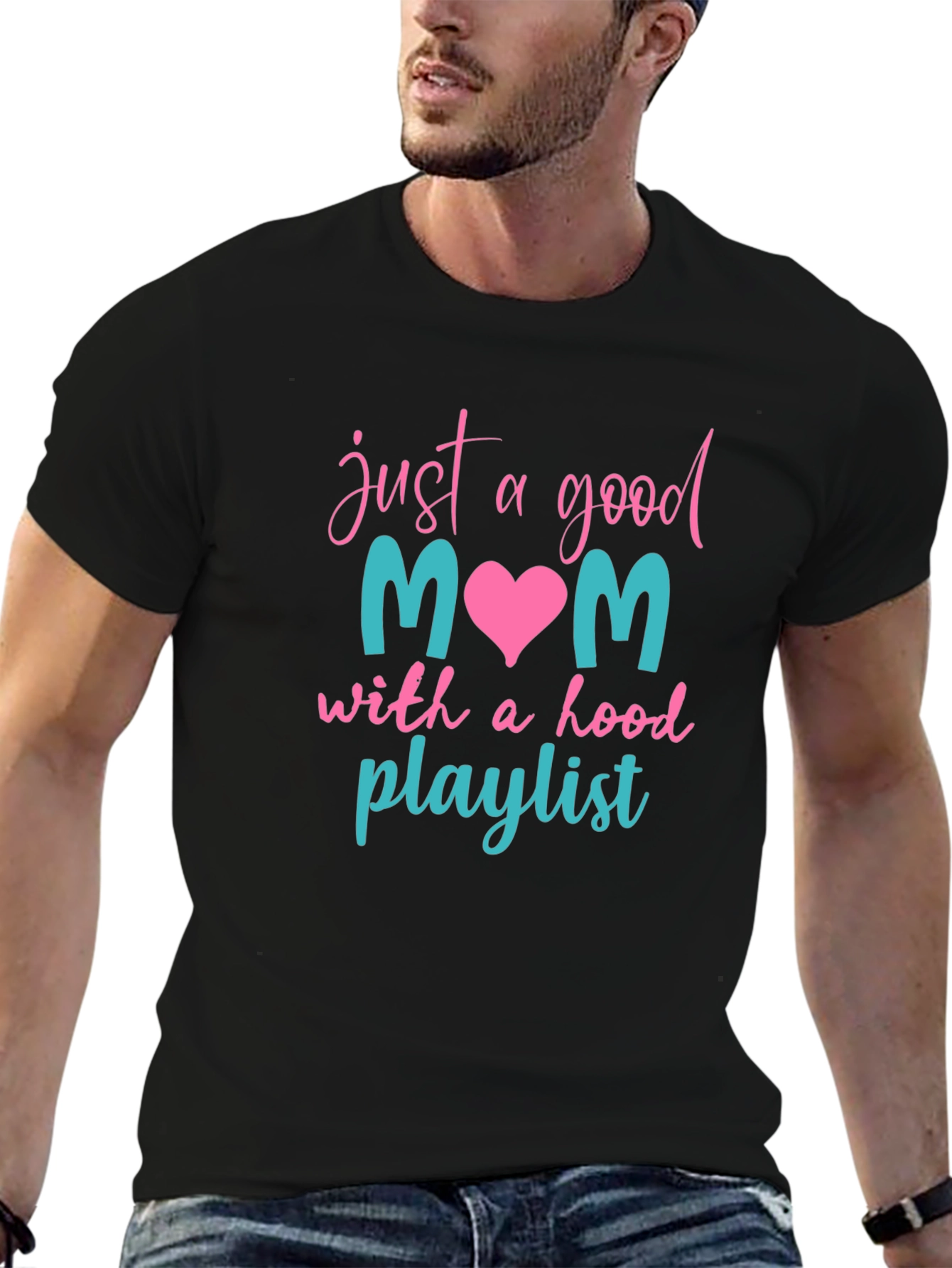 Good Mom Hood Playlist Tee