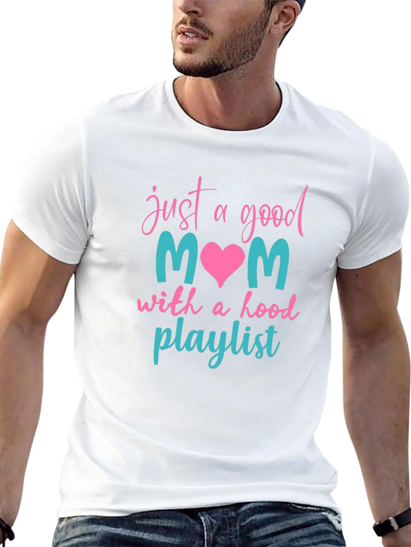 Good Mom Hood Playlist Tee
