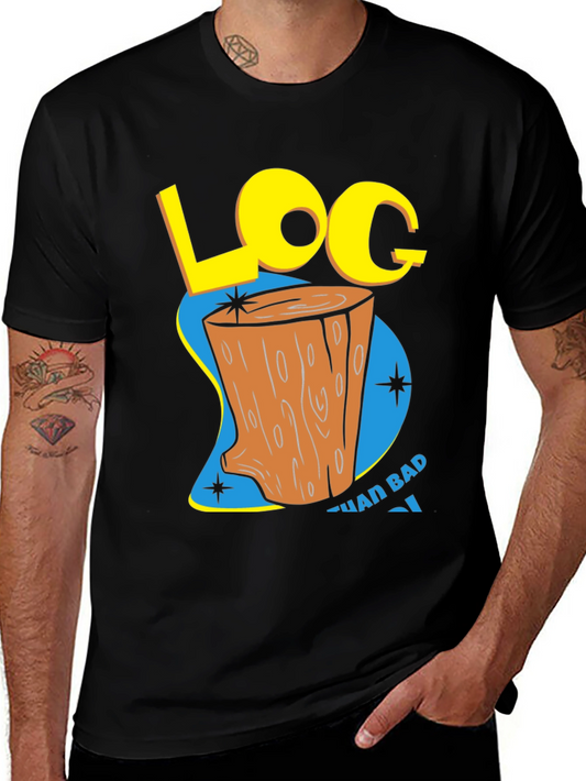 Ren and Stimpy Log T-Shirt - Its Big Its Heavy Its Wood!