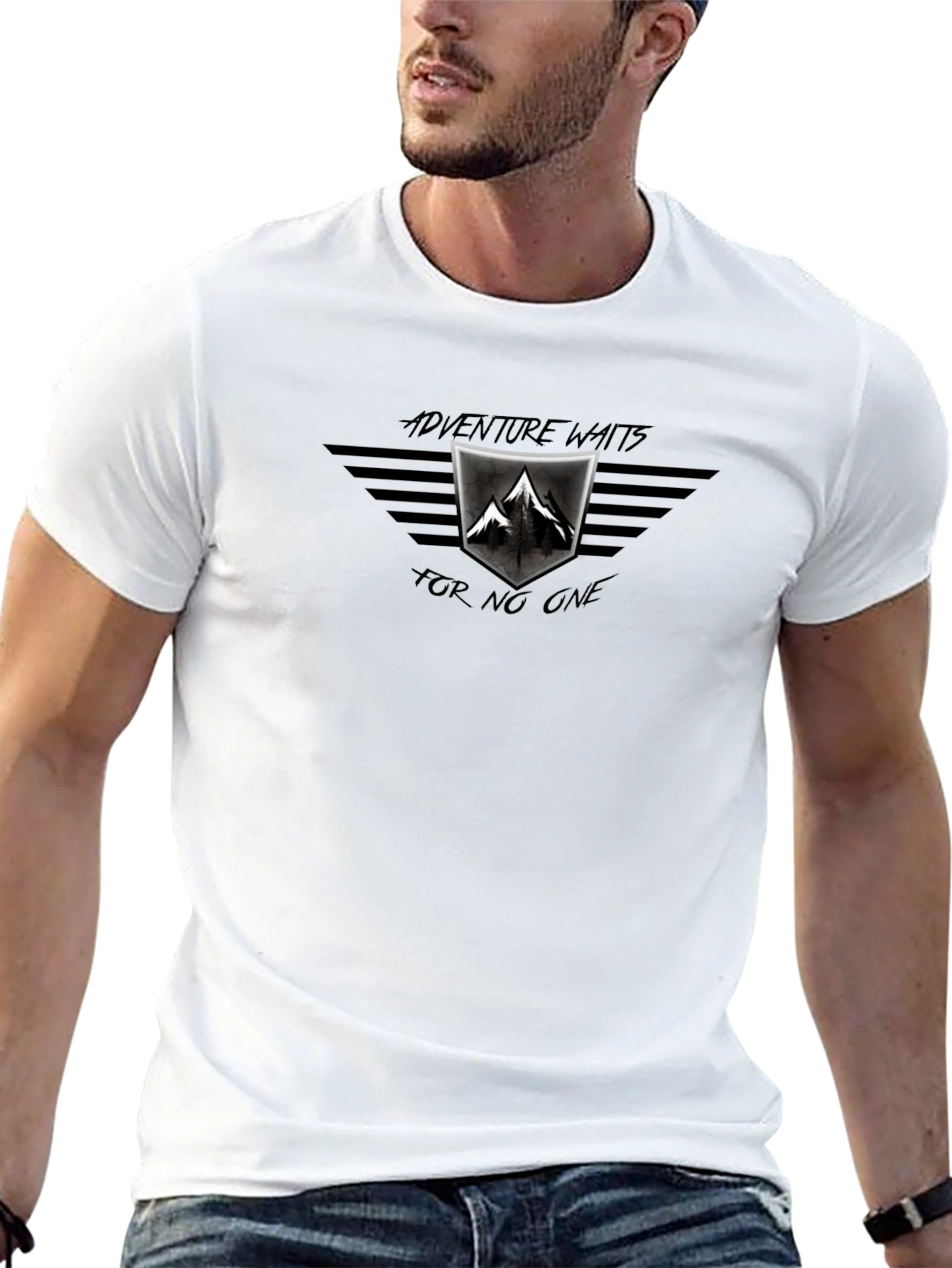 Adventure Awaits Graphic Tee - Black Mountain Design