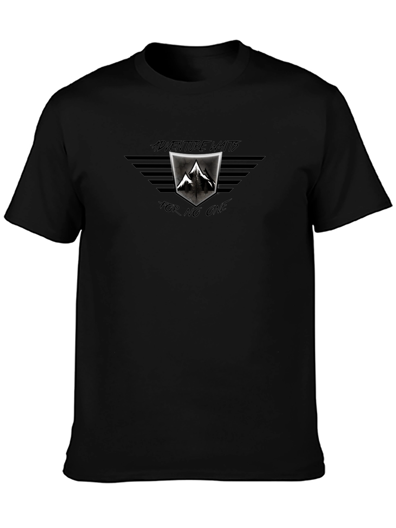 Adventure Awaits Graphic Tee - Black Mountain Design