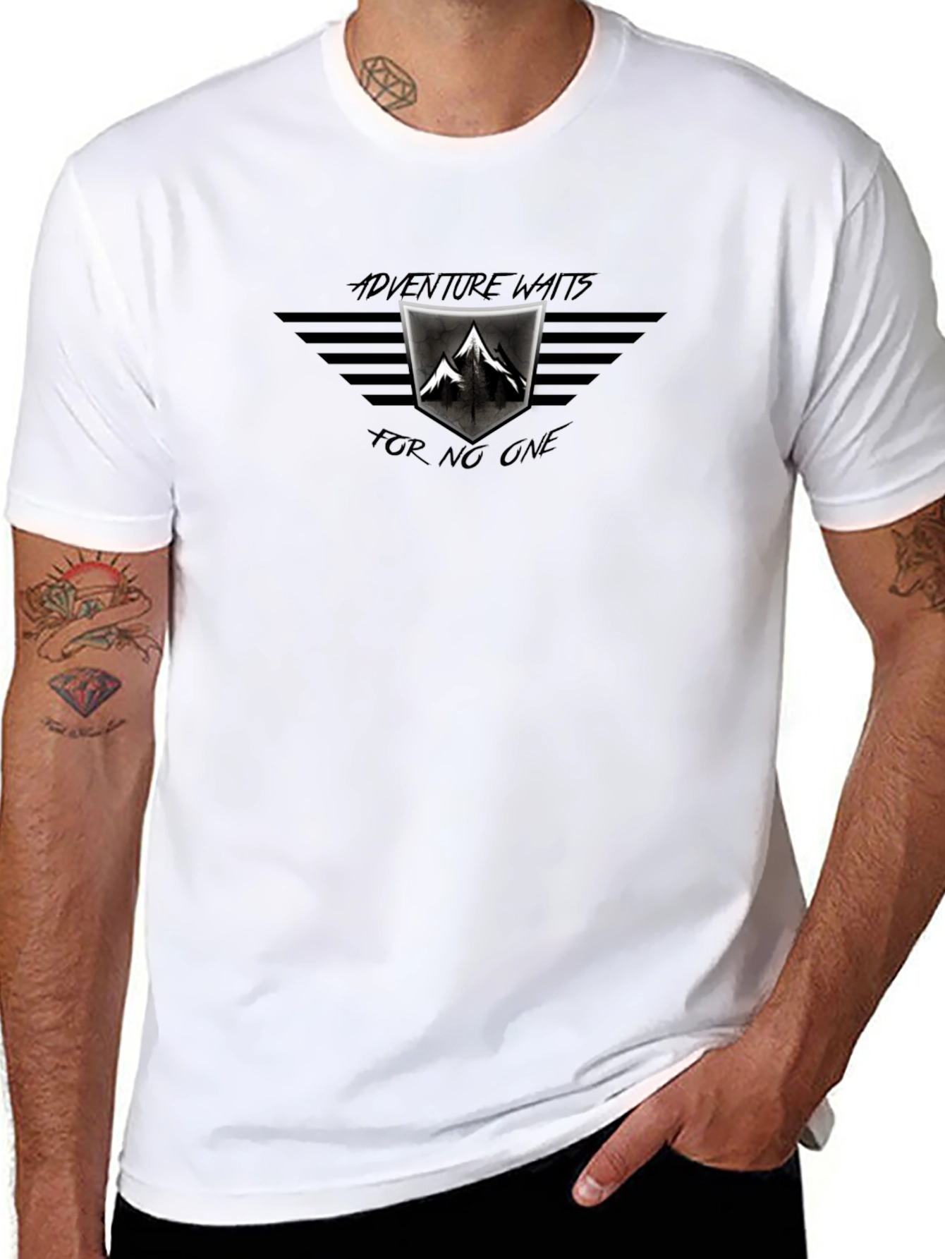Adventure Awaits Graphic Tee - Black Mountain Design