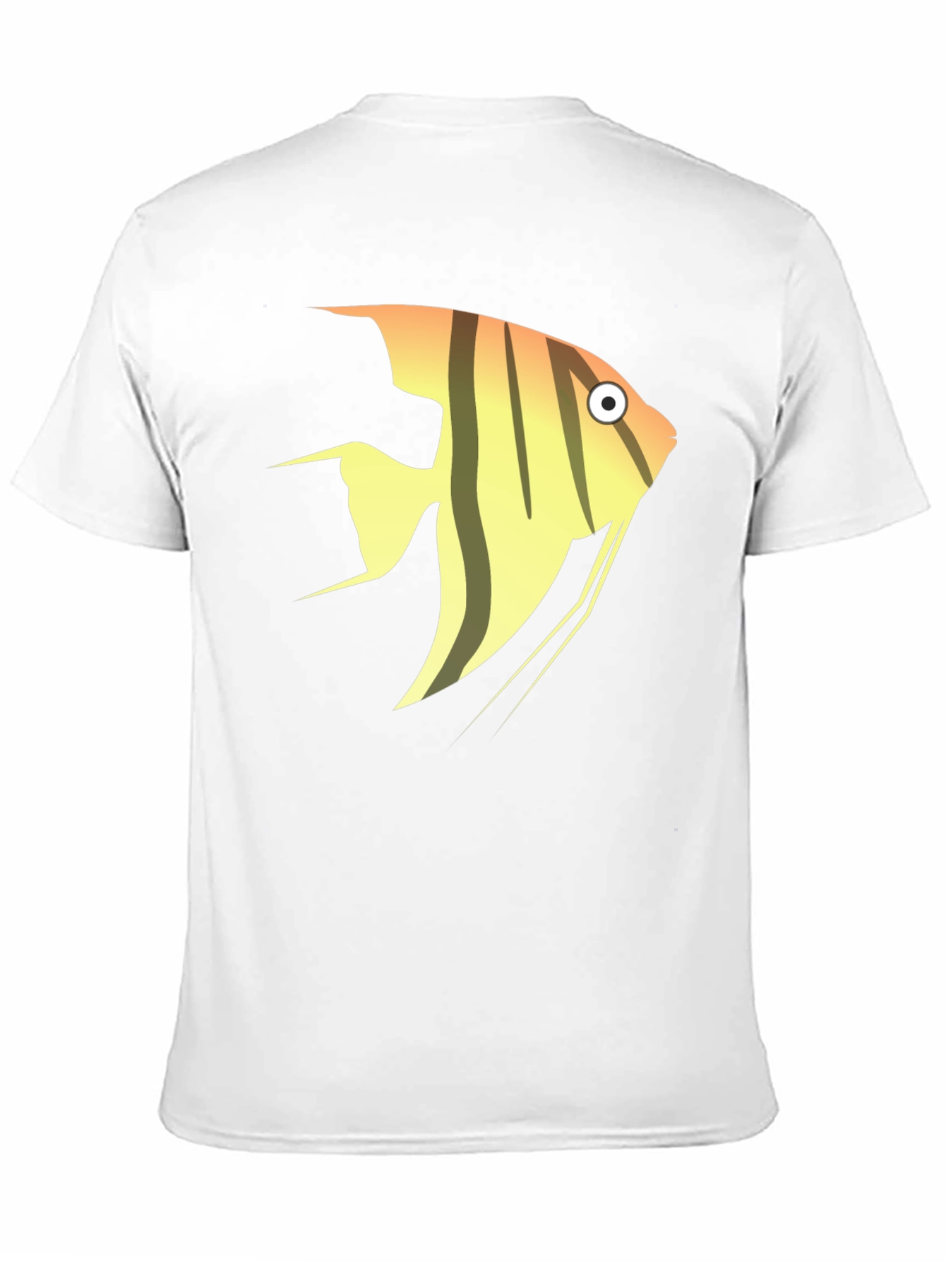 Angelfish Graphic Tee - Black Cotton T-Shirt