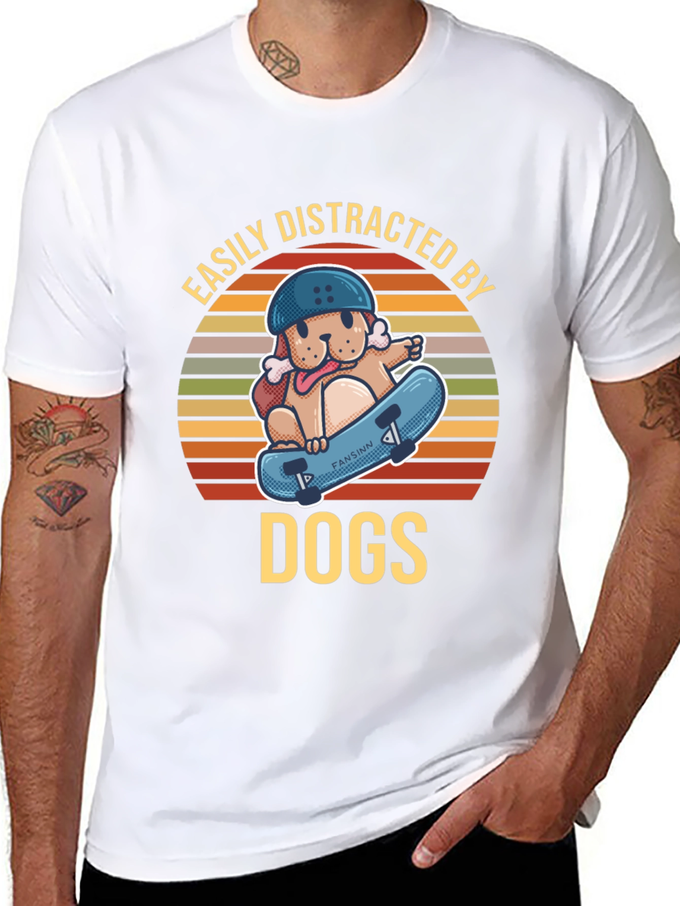 Easily Distracted By Dogs Graphic Tee
