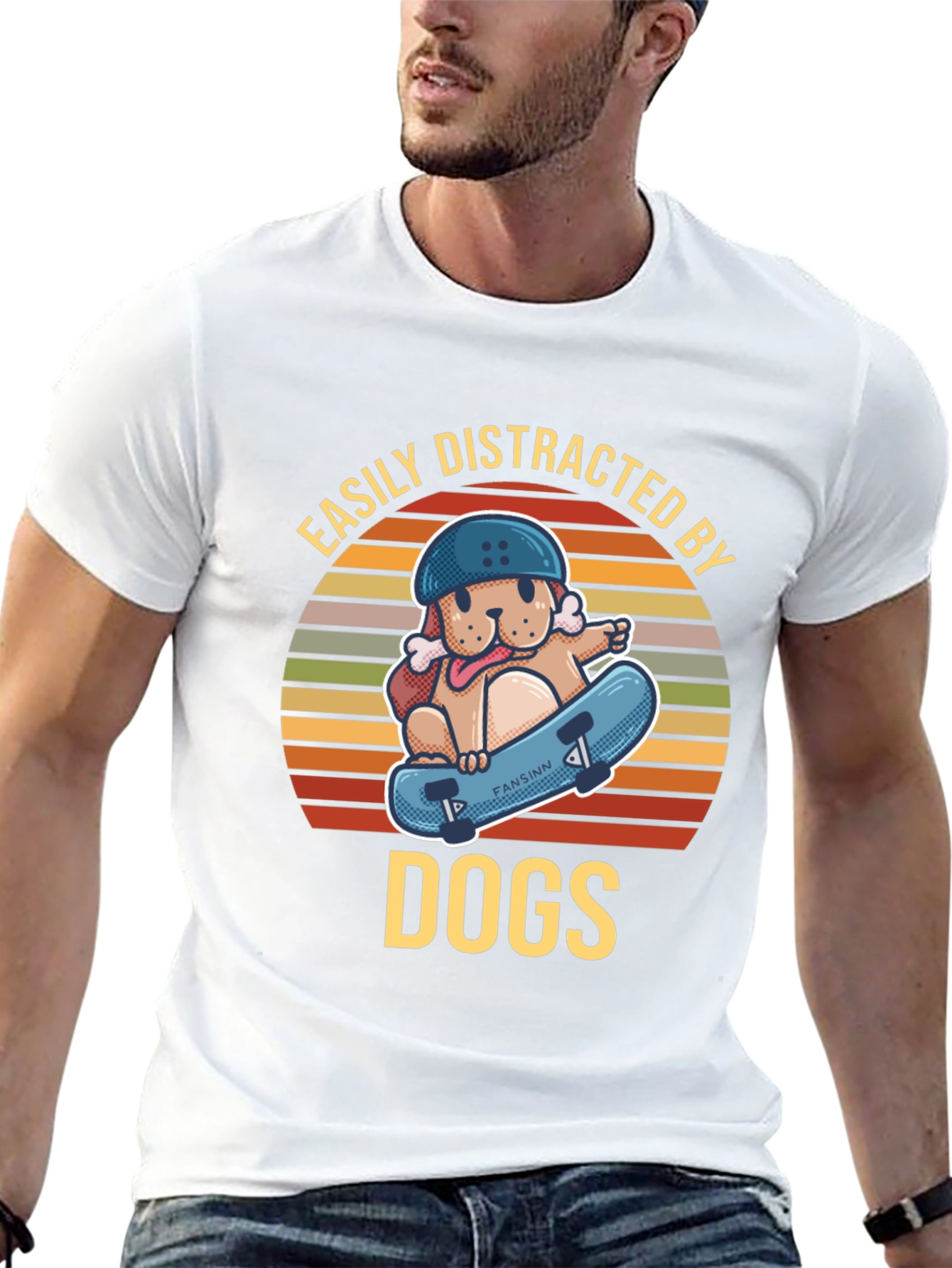 Easily Distracted By Dogs Graphic Tee