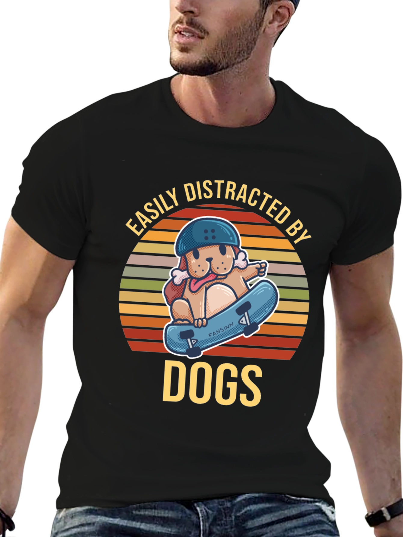 Easily Distracted By Dogs Graphic Tee