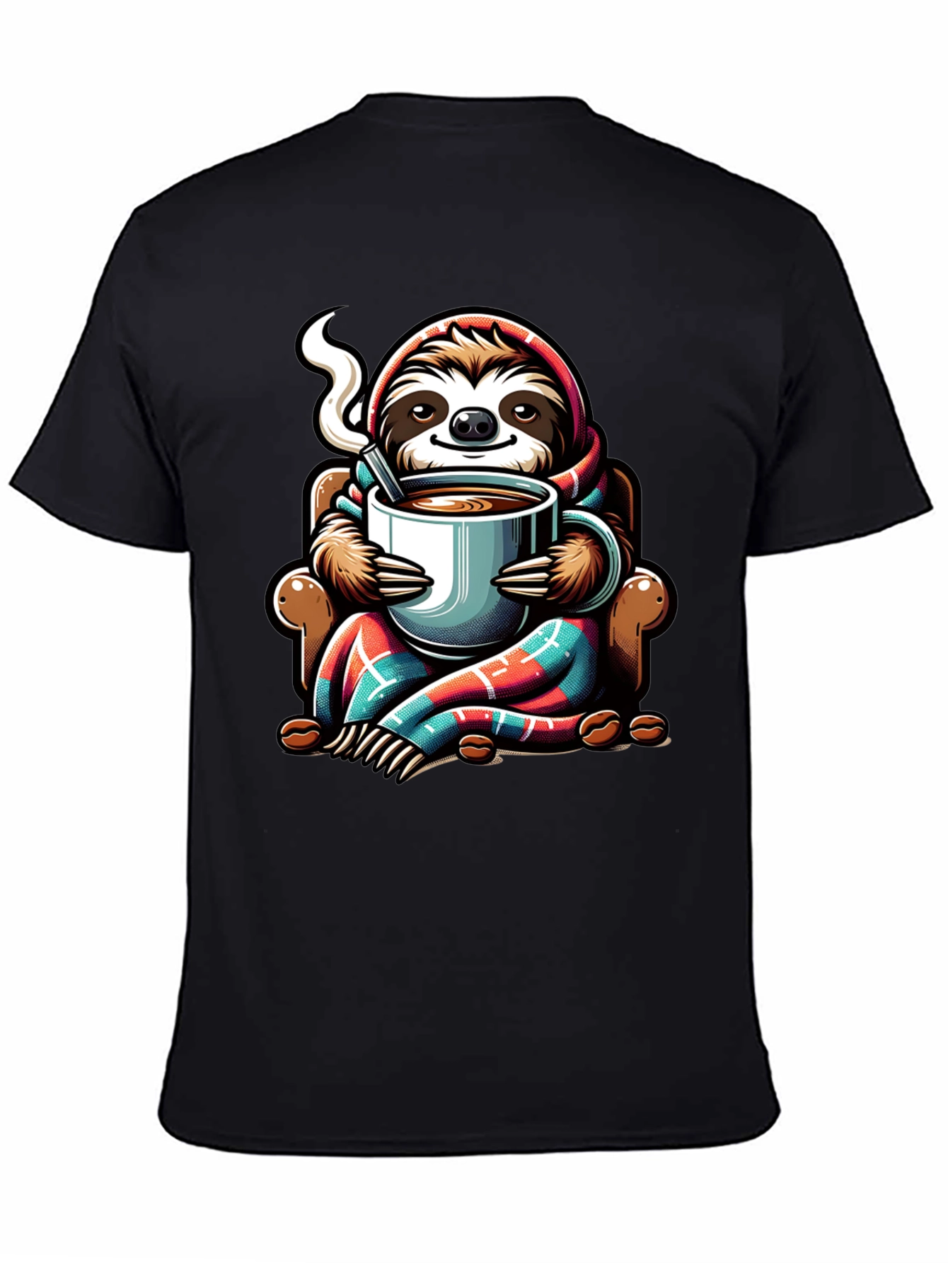 Cozy Sloth Coffee Lover T-Shirt