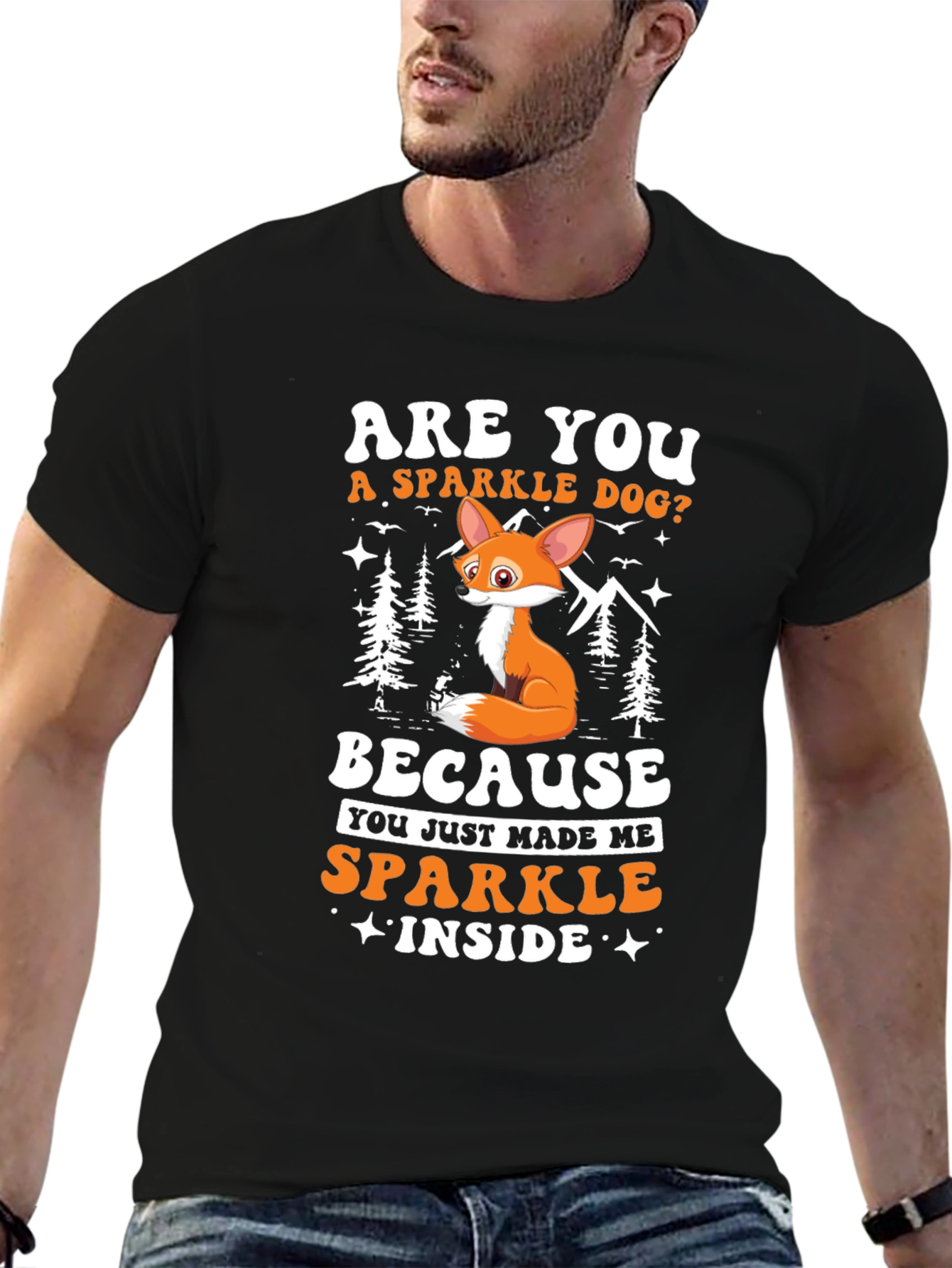 Sparkle Dog Graphic Tee -  Unisex