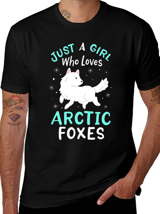 Arctic Foxes Graphic Tee: Just a Girl Who Loves Foxes