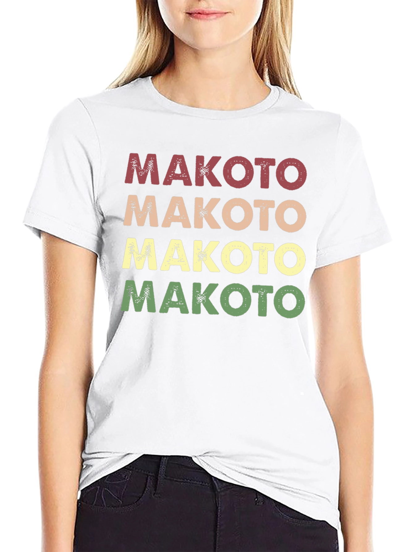 Makoto Retro Style Graphic T-Shirt