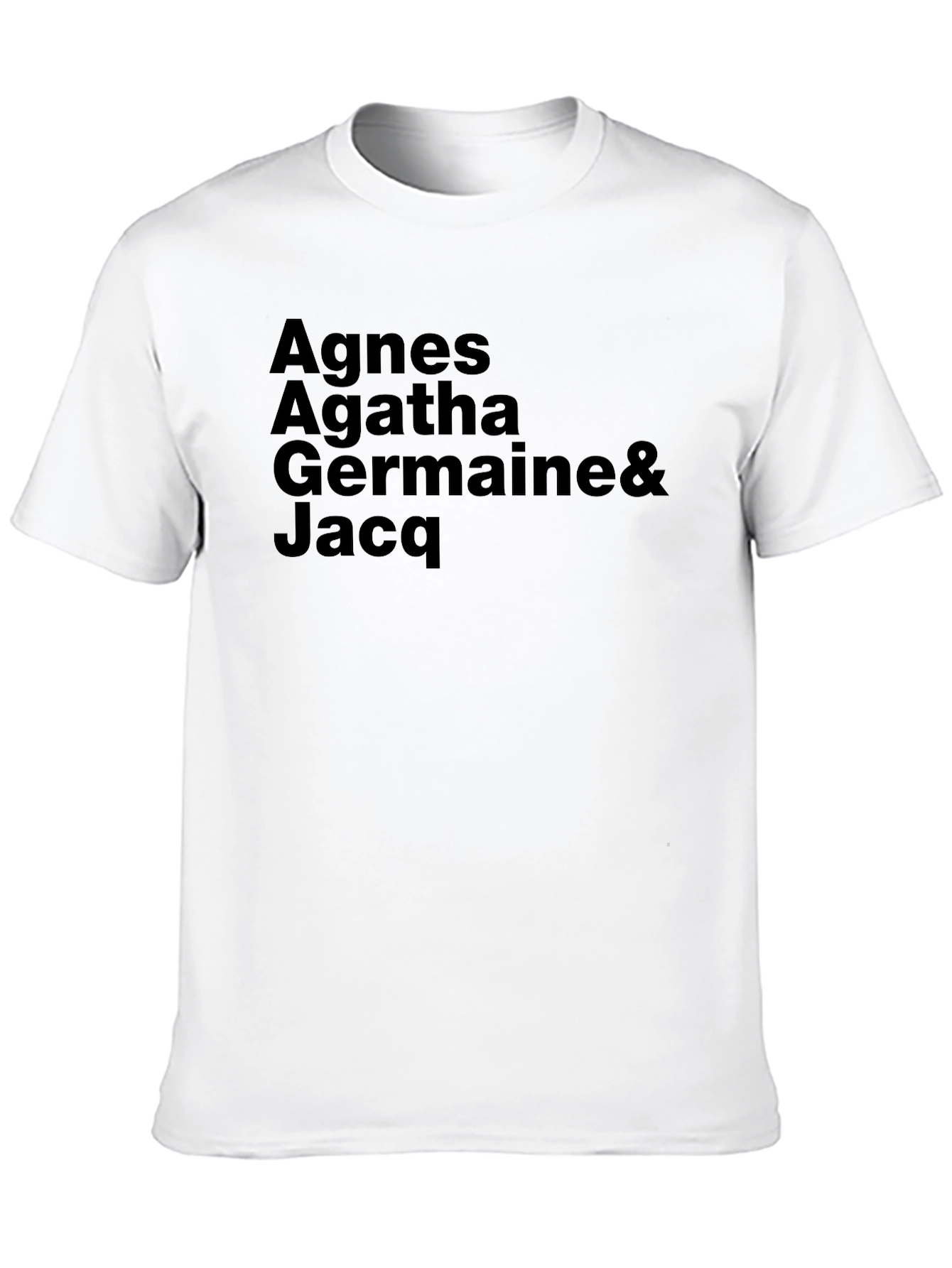 Agnes Agatha Germaine & Jacq Black T-Shirt