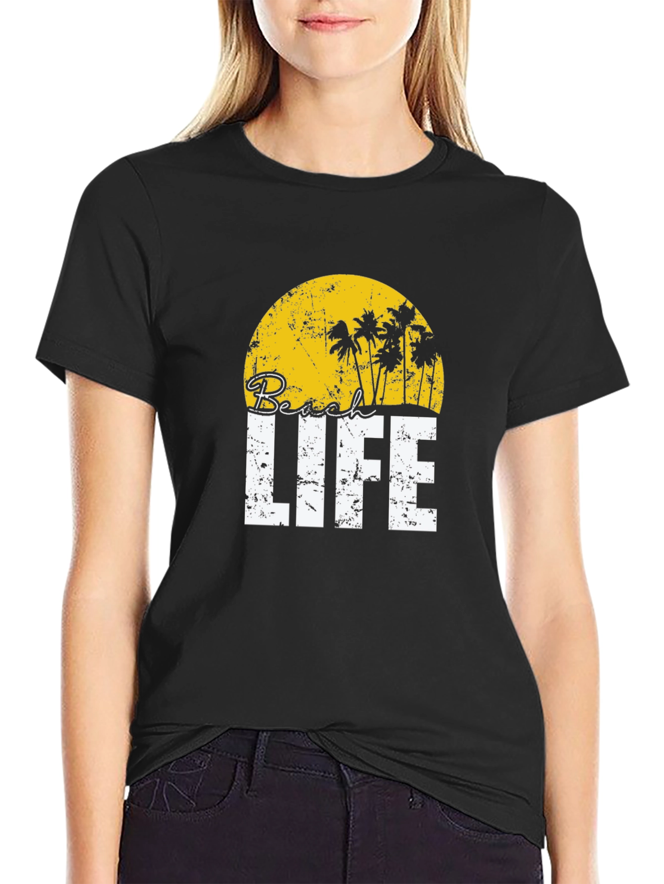 Beach Life T-Shirt - Tropical Palm Tree Graphic Tee