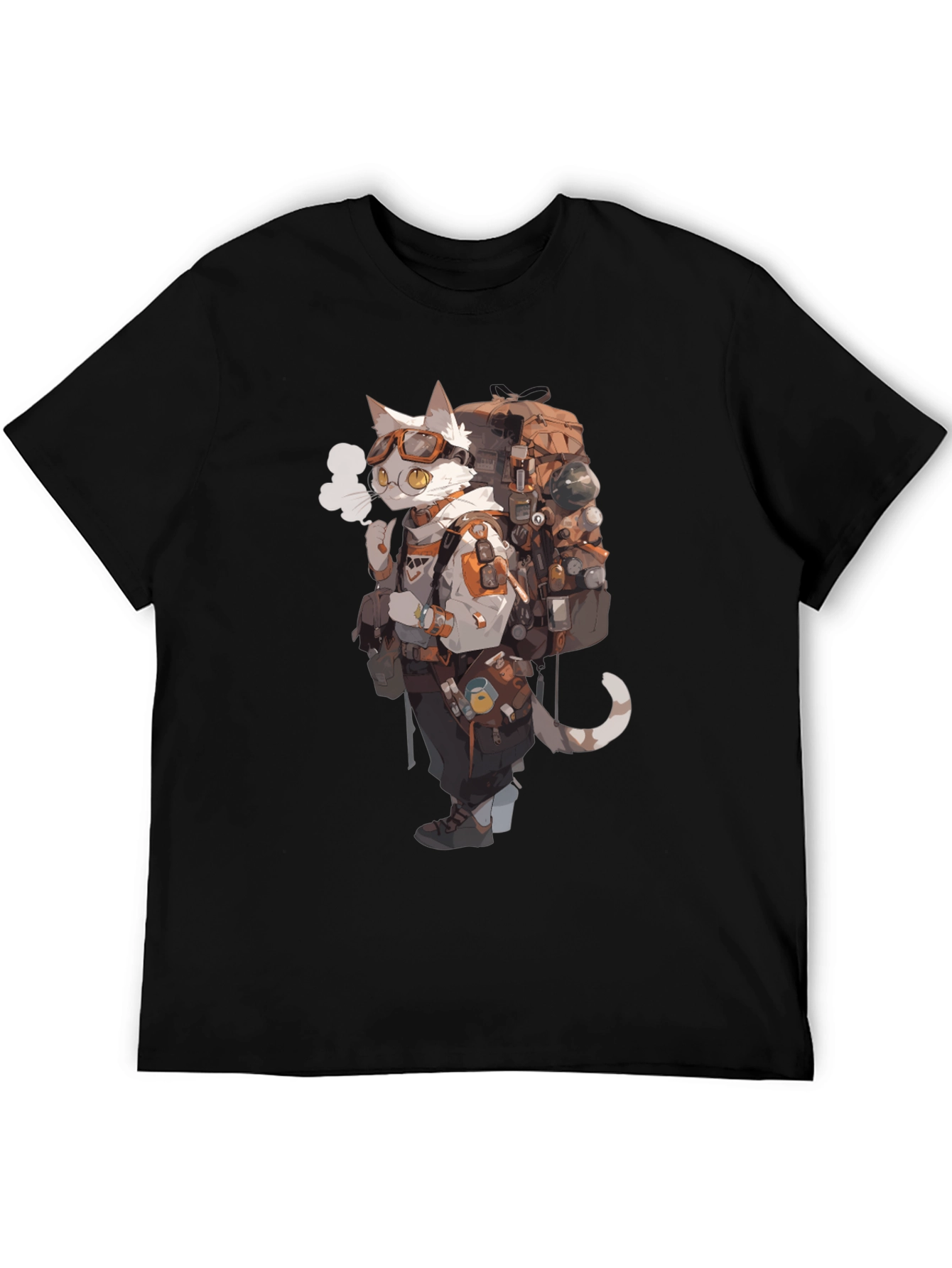 Cat Adventurer Graphic Tee