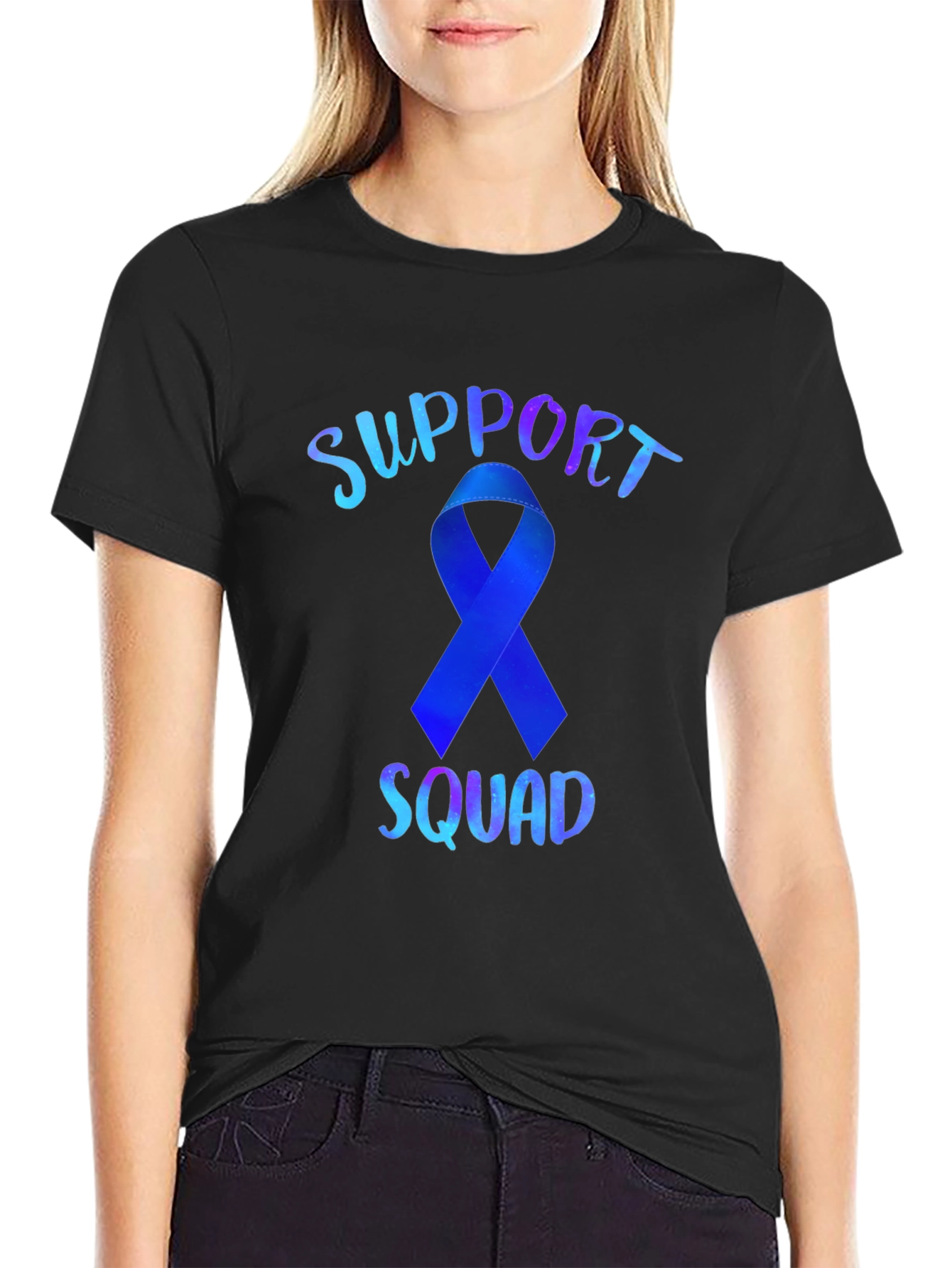Support Squad Ribbon Graphic Tee