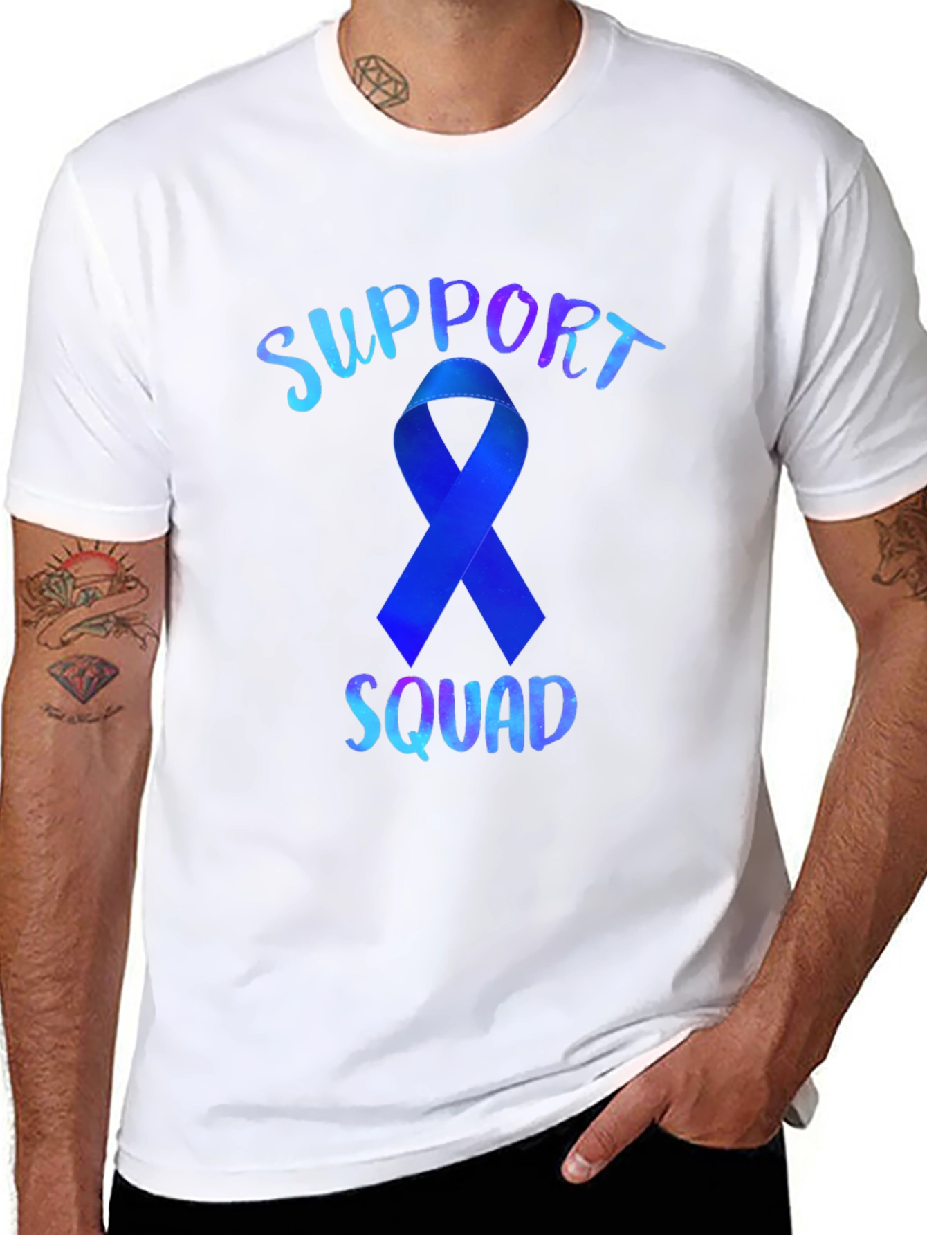 Support Squad Ribbon Graphic Tee