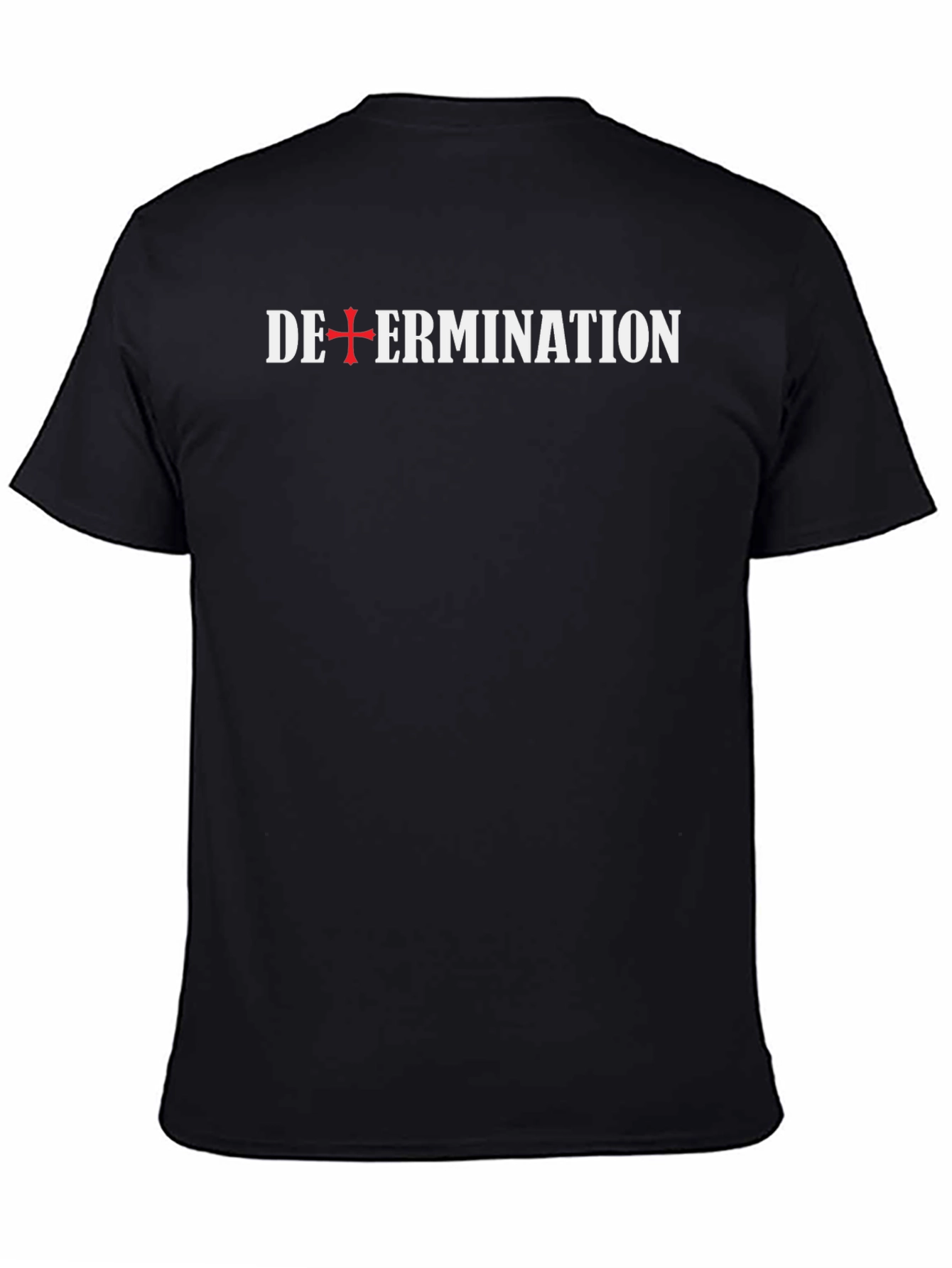 Determination Graphic Tee - Stylish Black T-Shirt